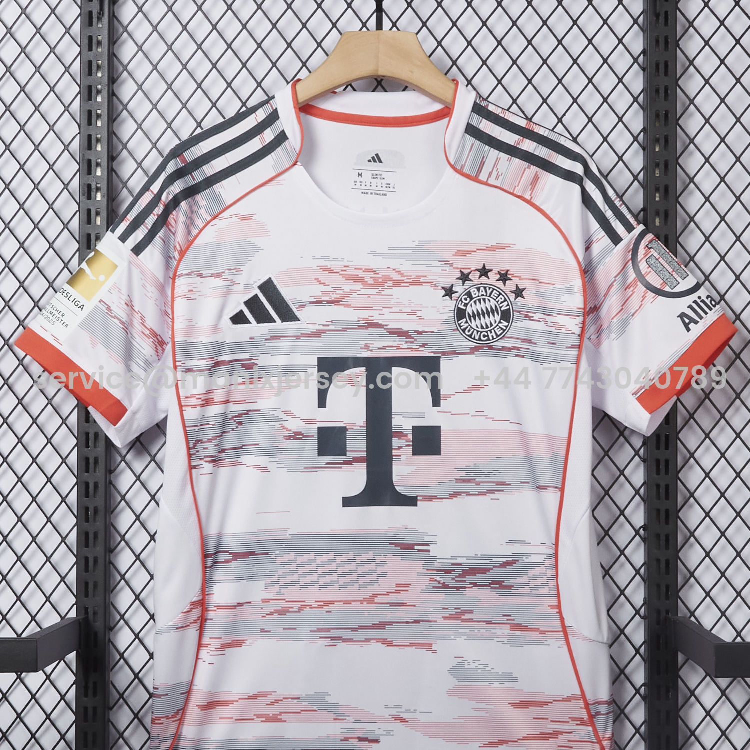 ManixJersey.com | Bayern Munich 25-26 Away White Jersey - Fans Version -Customize Name, Number and Patch | Worldwide Shipping