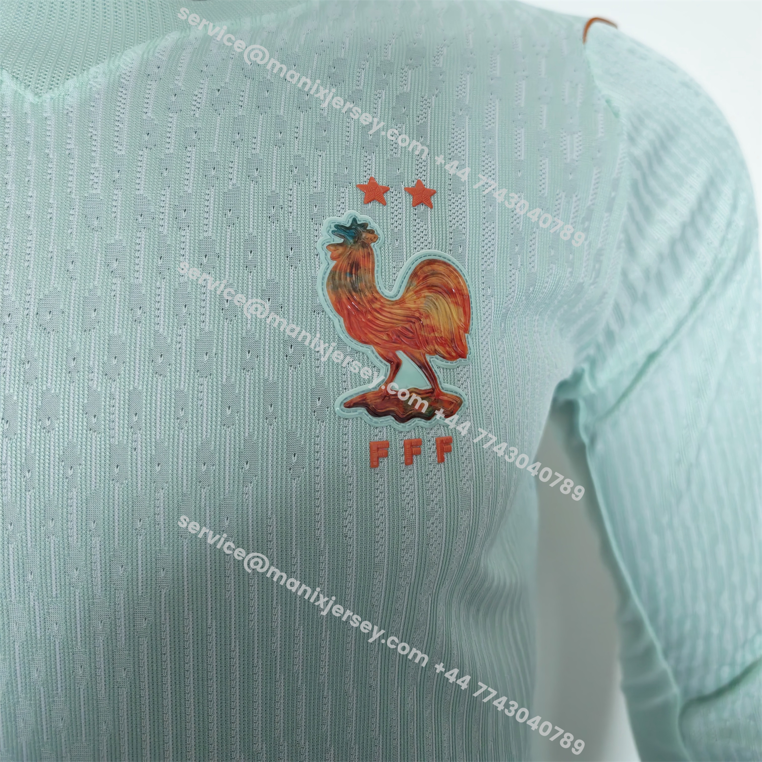 France 2026 Away Mint Green Long Sleeves Jersey - Player Version:football jersey mysite: unitedjerseyfootball 邓江浪:football
