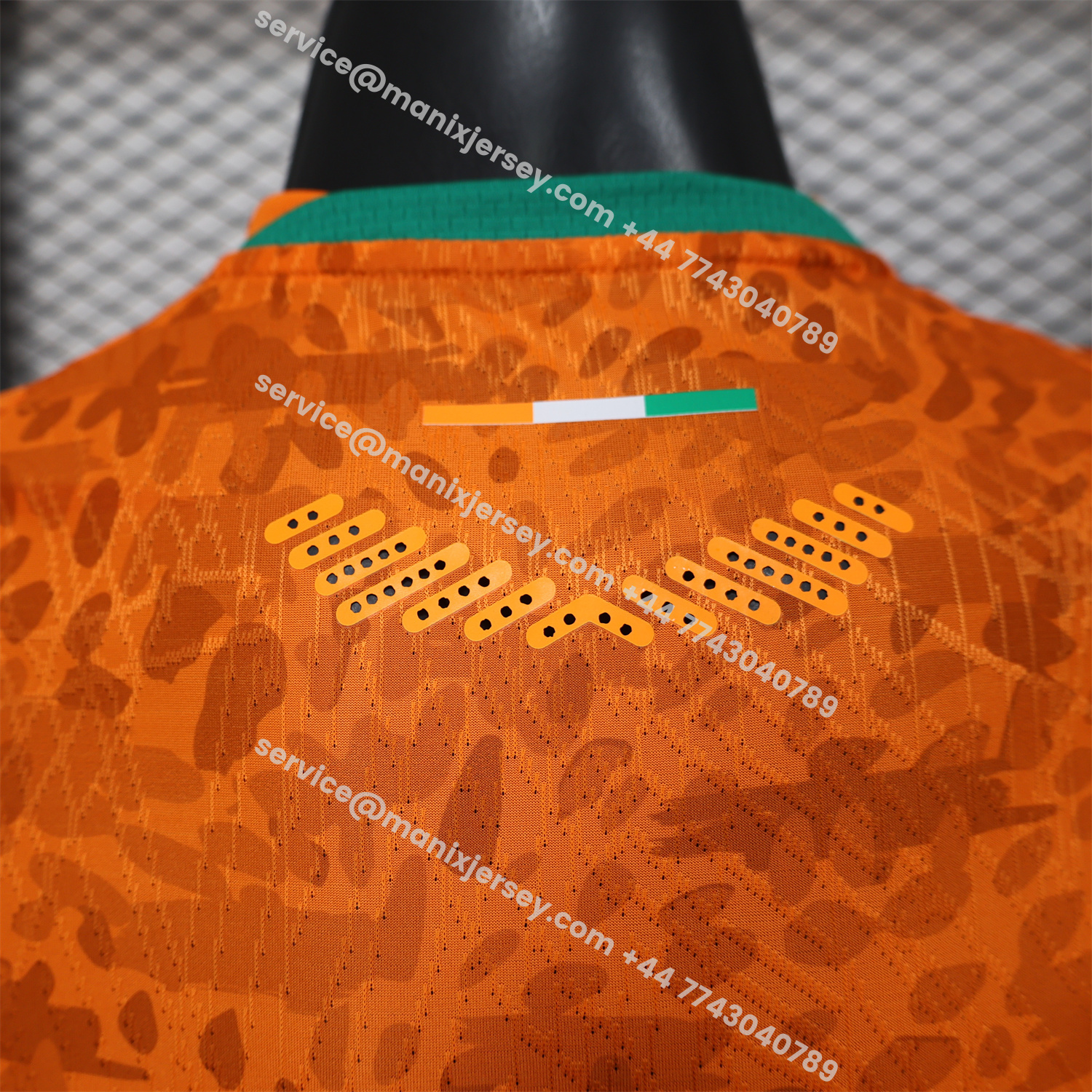 ManixJersey.com | Ivory Coast 2026 Home Orange Jersey - Player Version -Customize Name, Number and Patch | Worldwide Shipping