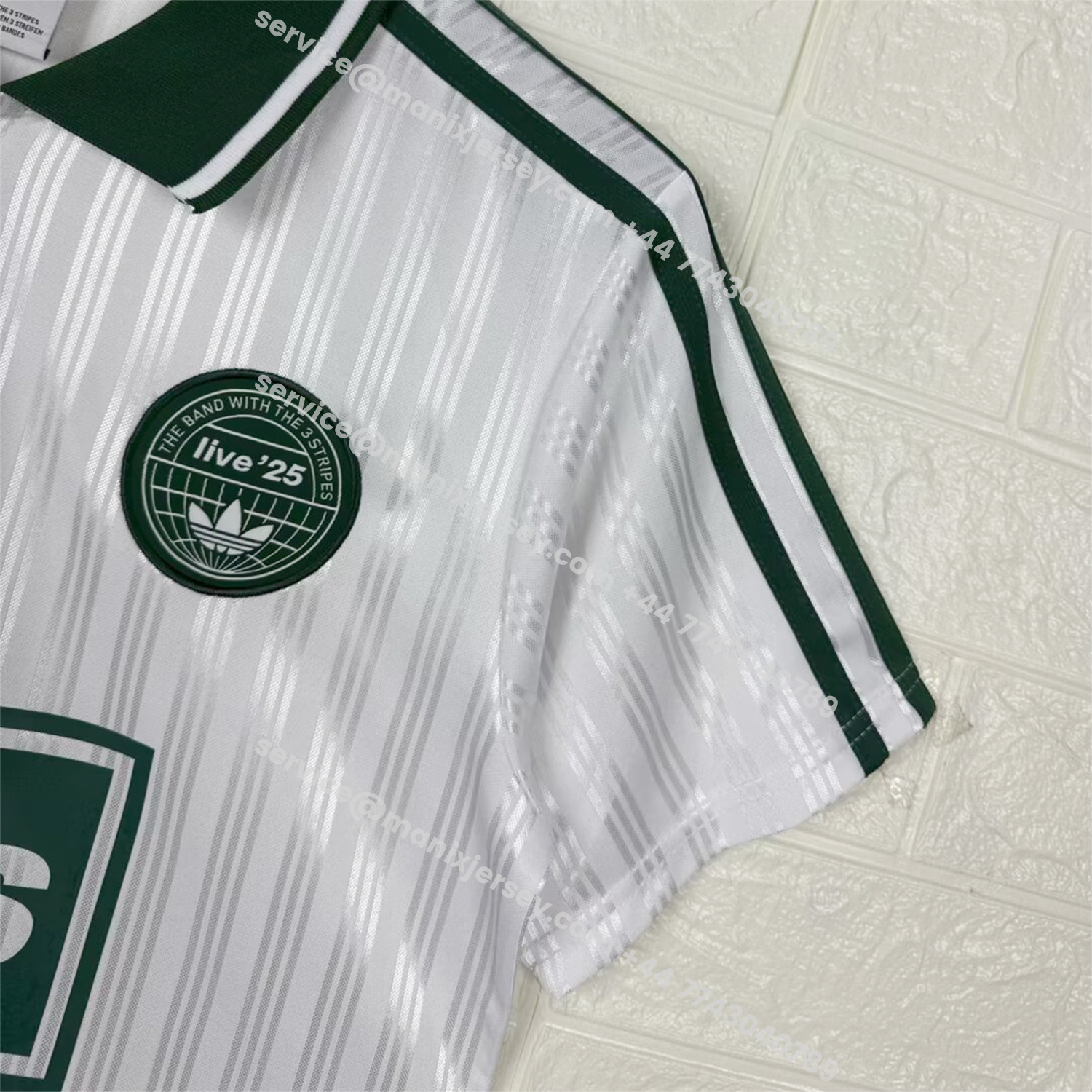 ManixJersey.com | Bohemian 25-26 Oasis Originals Tour White Stripes Jersey - Fans Version -Customize Name, Number and Patch | Worldwide Shipping