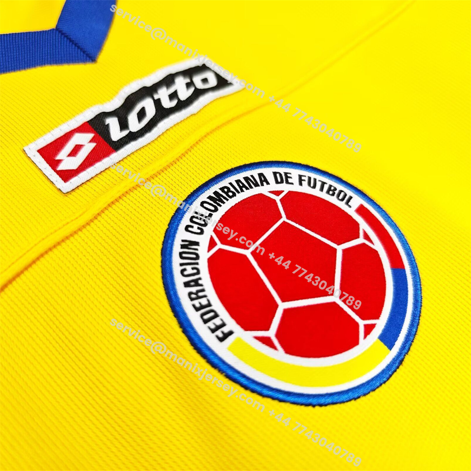 ManixJersey.com | Retro Colombia 2003-05 Home Jersey -Customize Name, Number and Patch | Worldwide Shipping