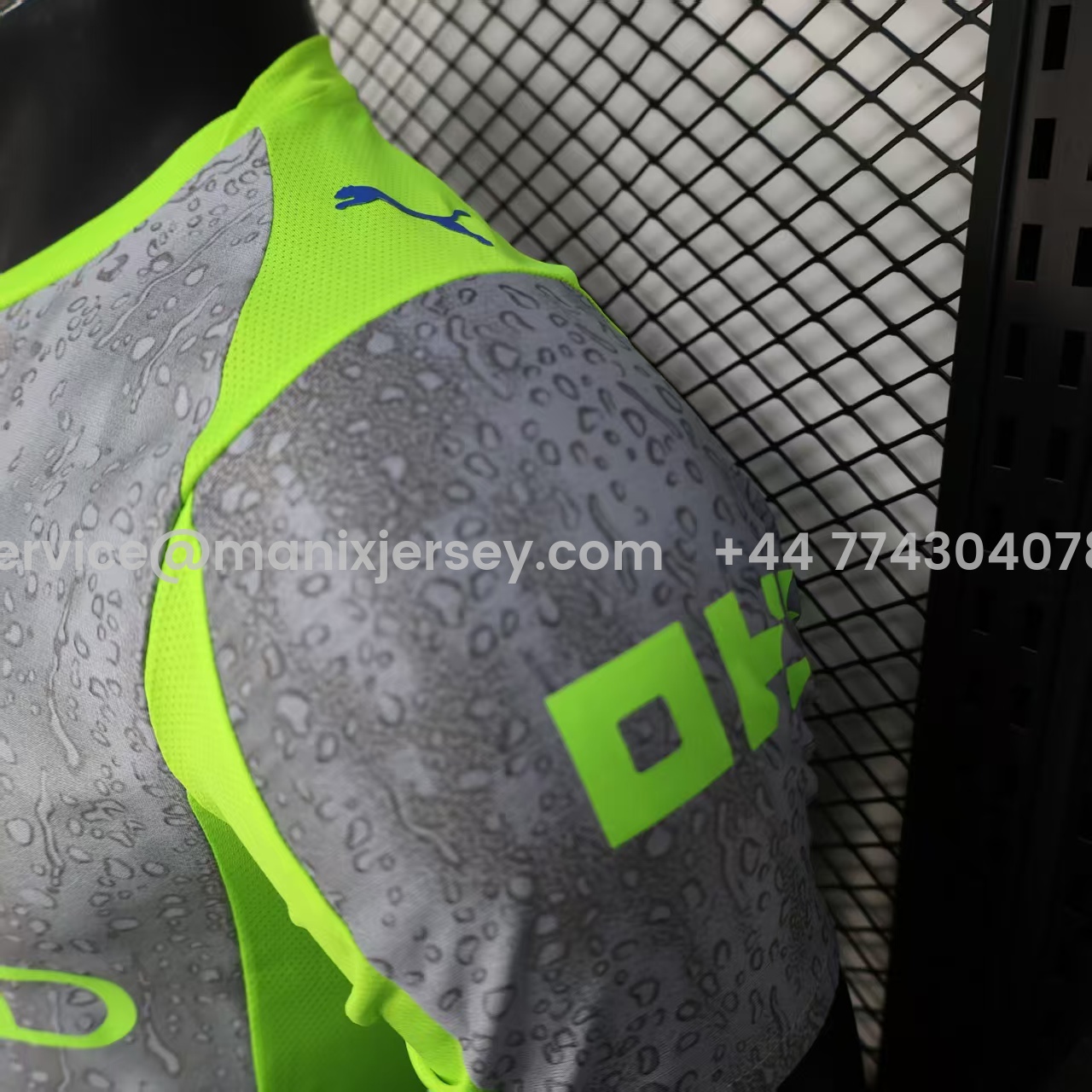 ManixJersey.com | Manchester City 25-26 Third Grey Green Jersey - Player Version -Customize Name, Number and Patch | Worldwide Shipping