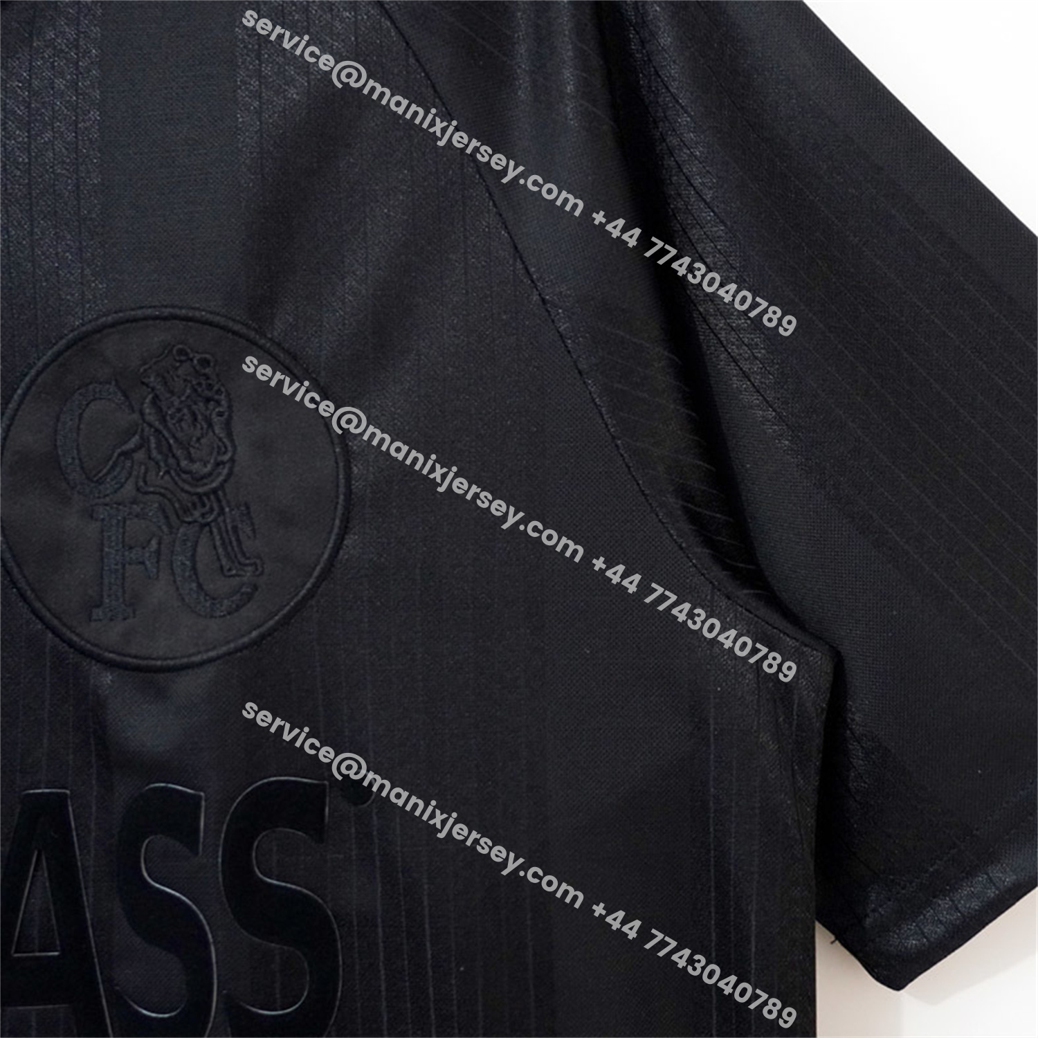 ManixJersey.com | Retro C.H.E.L.S.E.A 1998 Pure Black Special Jersey -Customize Name, Number and Patch | Worldwide Shipping