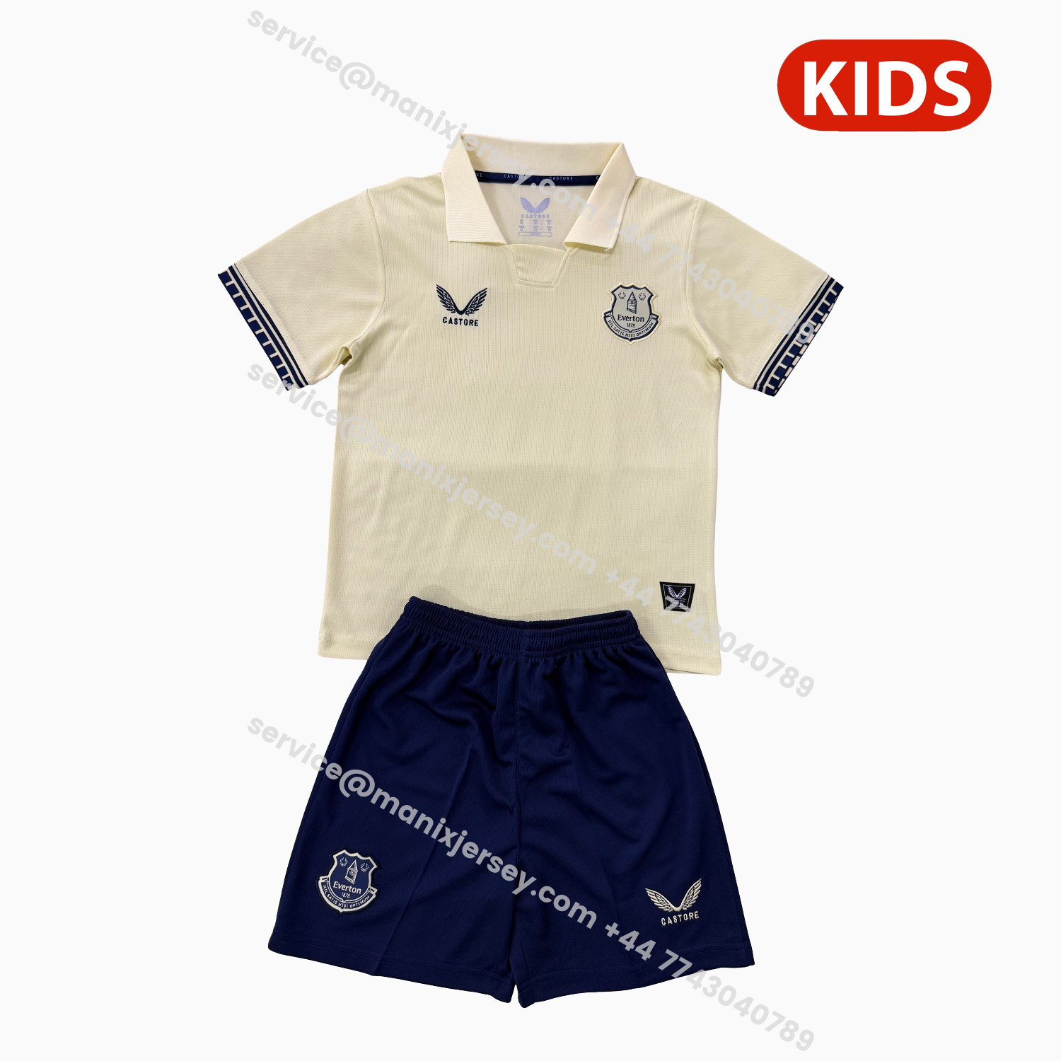 ManixJersey.com | Everton 25-26 Away Kids Kit -Customize Name, Number and Patch | Worldwide Shipping