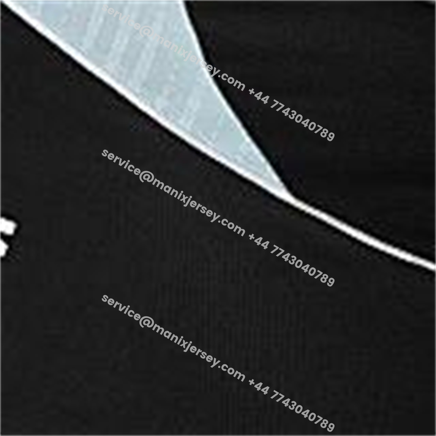 ManixJersey.com | Real Madrid 25-26 Short-Sleeve Training Set - Light Grey Stripes Black Top & Black Shorts -Customize Name, Number and Patch | Worldwide Shipping