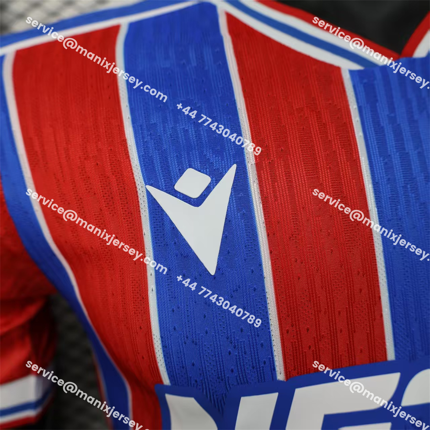 ManixJersey.com | Crystal Palace 25-26 Home Jersey - Player Version -Customize Name, Number and Patch | Worldwide Shipping