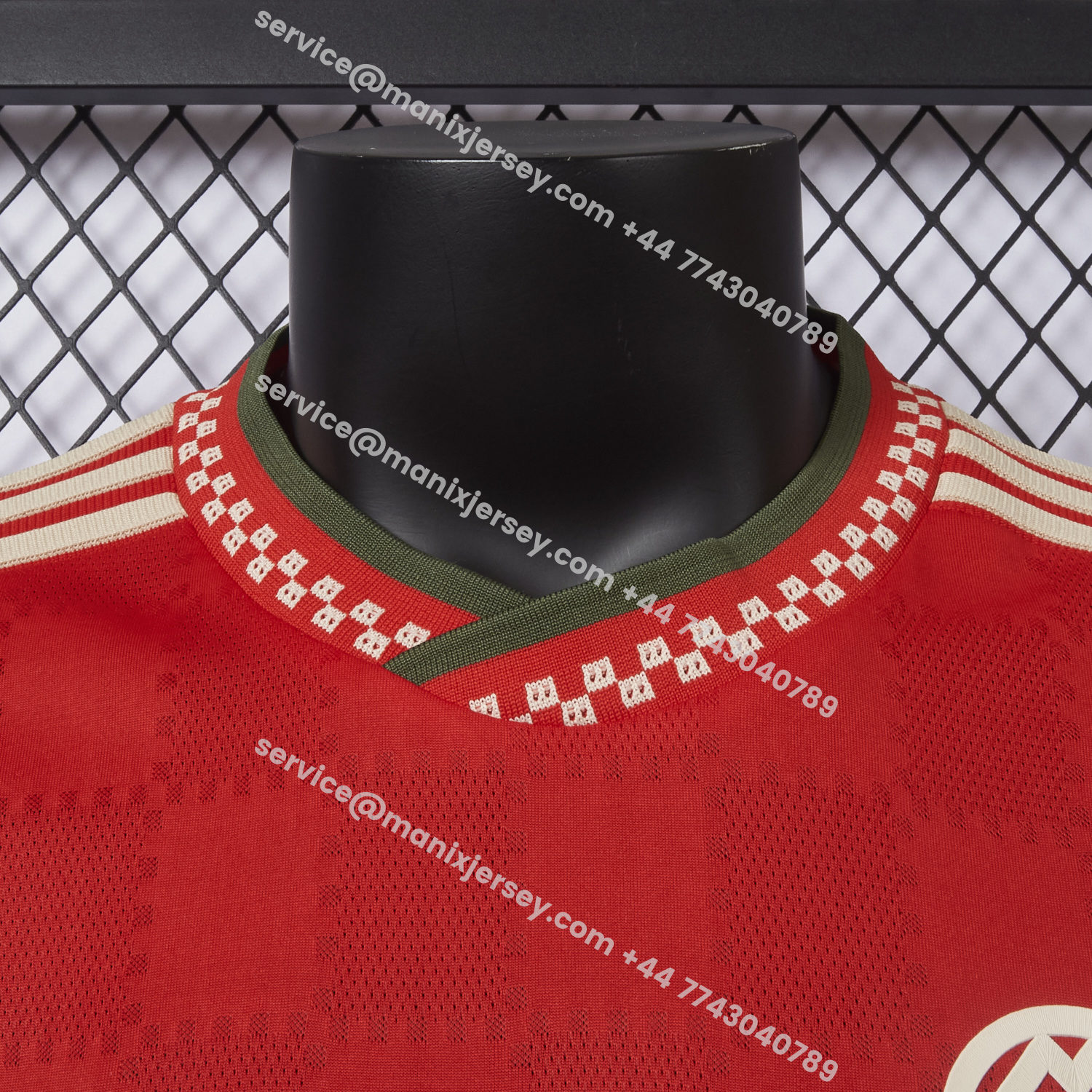 ManixJersey.com | Bayern Munich 25-26 Trefoil Red Special Jersey - Player Version -Customize Name, Number and Patch | Worldwide Shipping