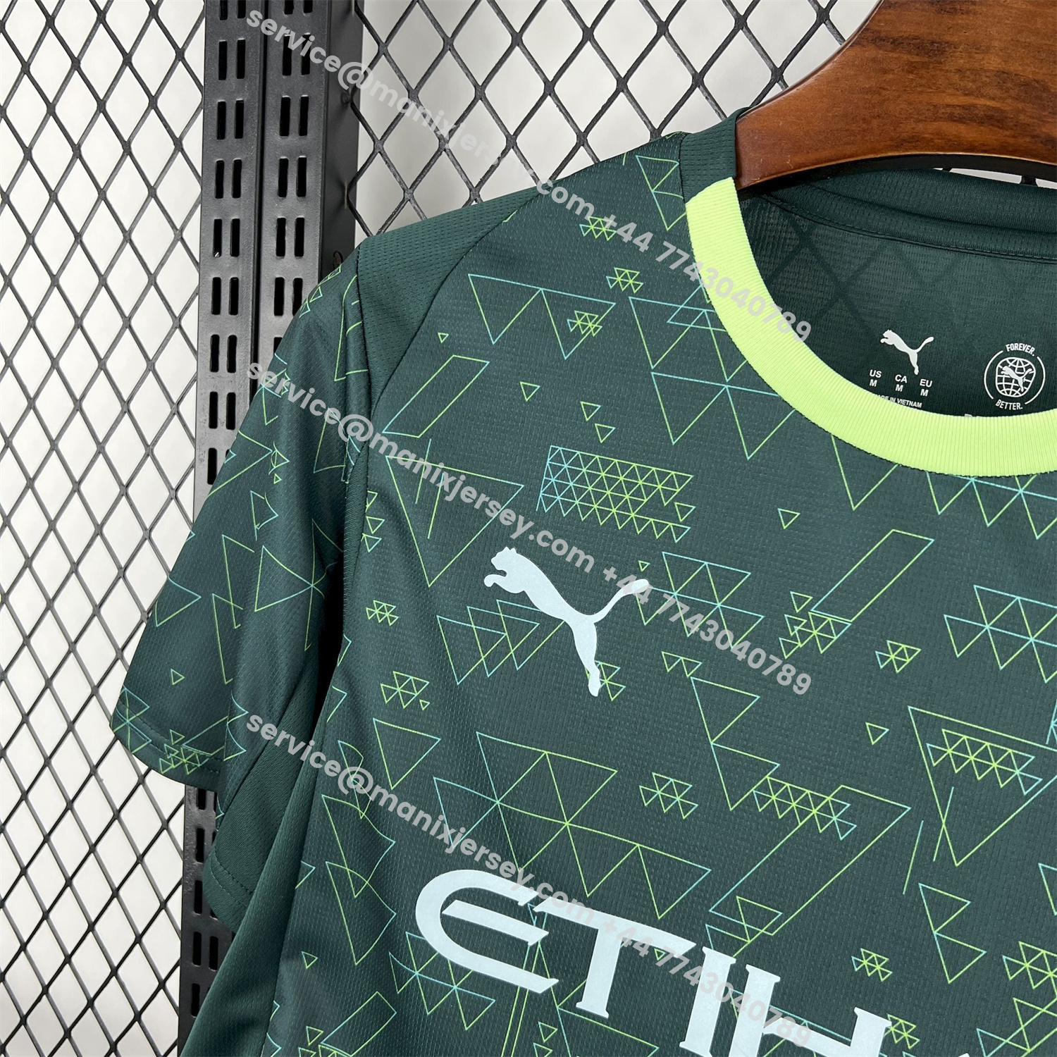 ManixJersey.com | Manchester City 25-26 Fourth Green Jersey - Fans Version -Customize Name, Number and Patch | Worldwide Shipping