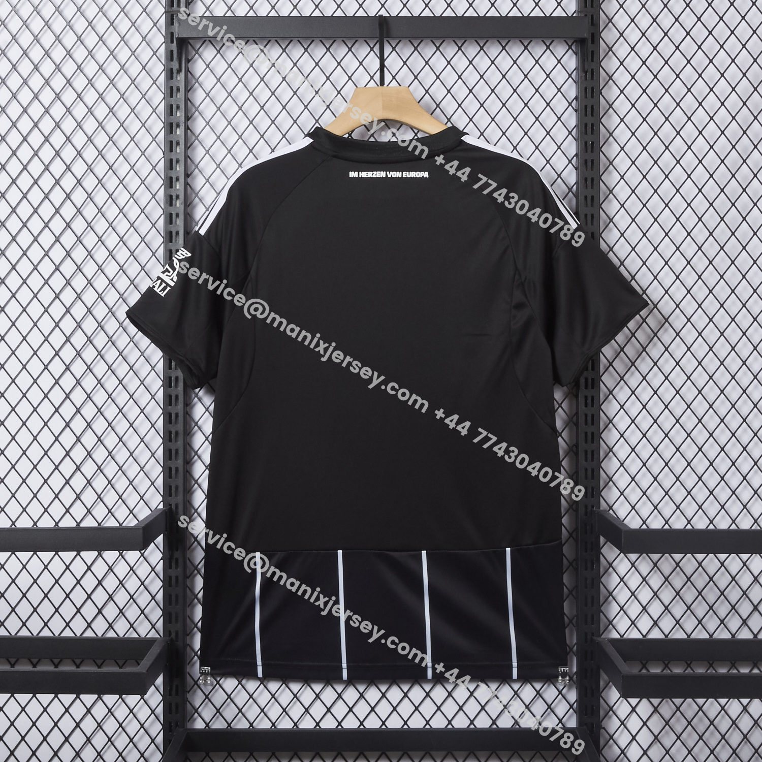 ManixJersey.com | Frankfurt 25-26 European Home Black Jersey - Fans Version -Customize Name, Number and Patch | Worldwide Shipping