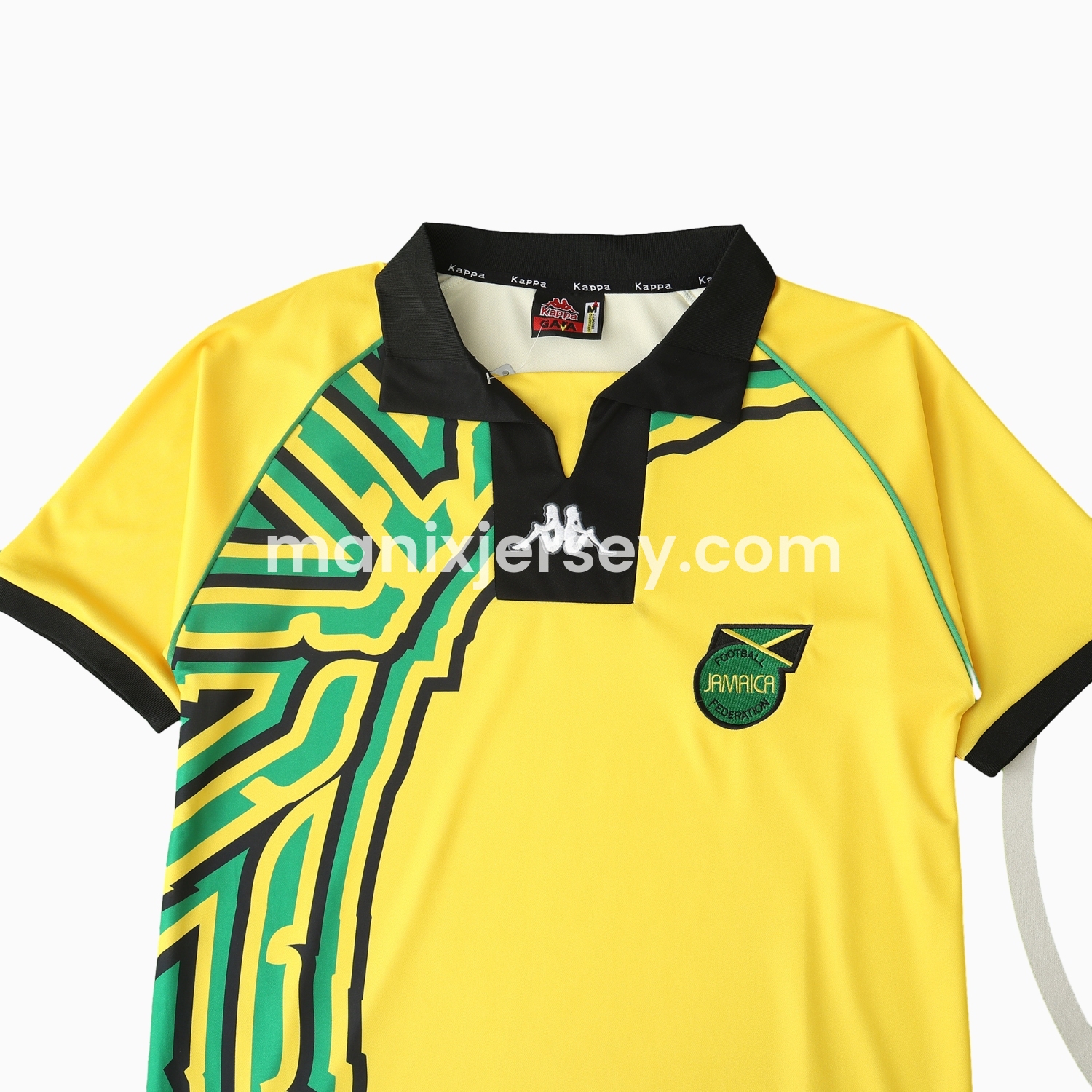 ManixJersey.com | Retro Jamaica 1998 Home Jersey -Customize Name, Number and Patch | Worldwide Shipping