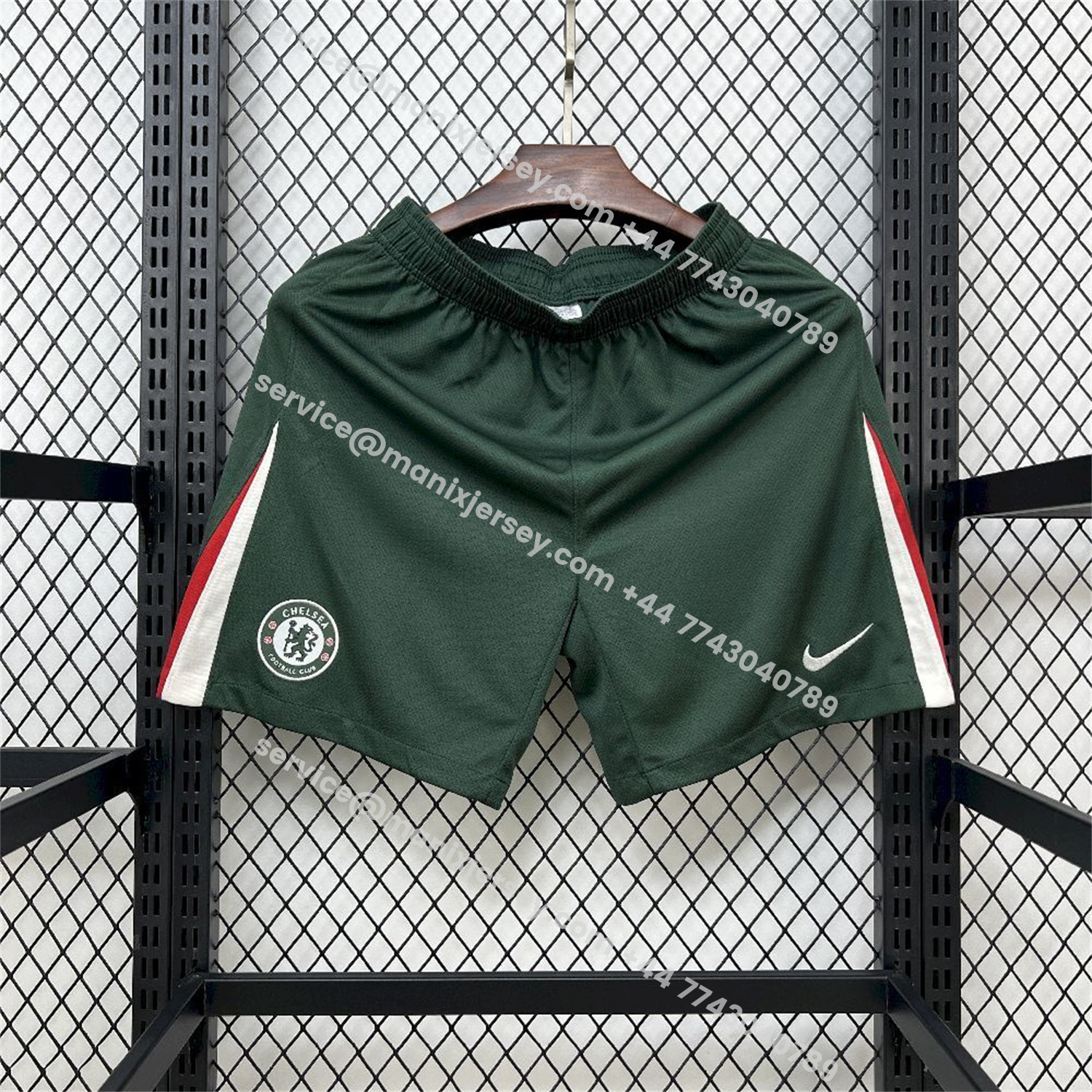 ManixJersey.com | C.H.E.L.S.E.A 25-26 Away Green Shorts - Fans Version -Customize Name, Number and Patch | Worldwide Shipping