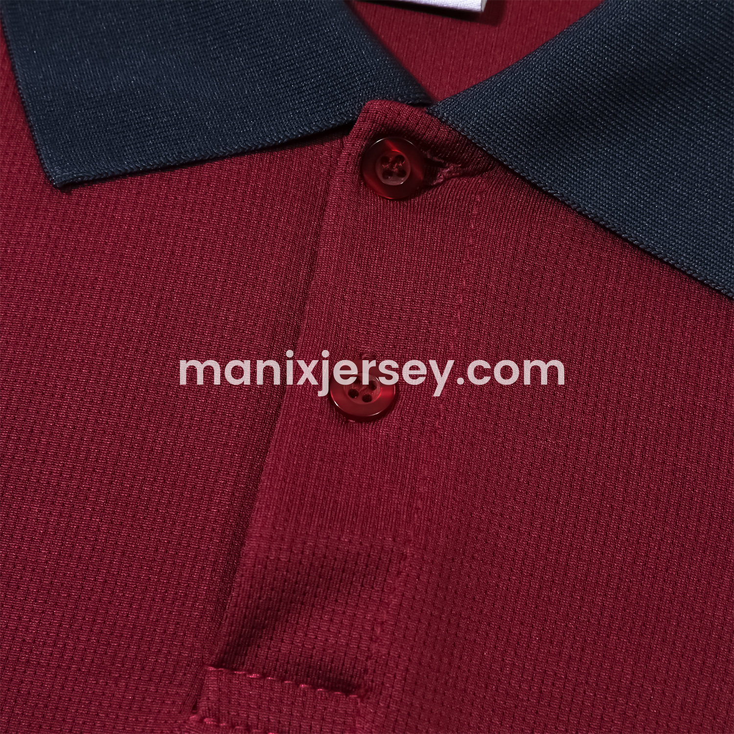 ManixJersey.com | England 25-26 POLO Short-Sleeve Training Set - Red Top and Deep Blue Pants -Customize Name, Number and Patch | Worldwide Shipping