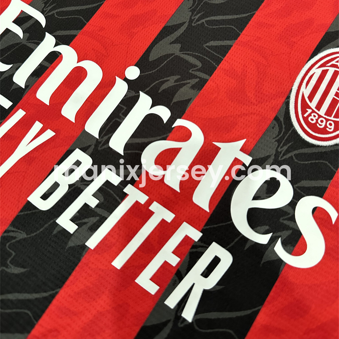 ManixJersey.com | AC Milan 25-26 Home Jersey - Fans Version -Customize Name, Number and Patch | Worldwide Shipping