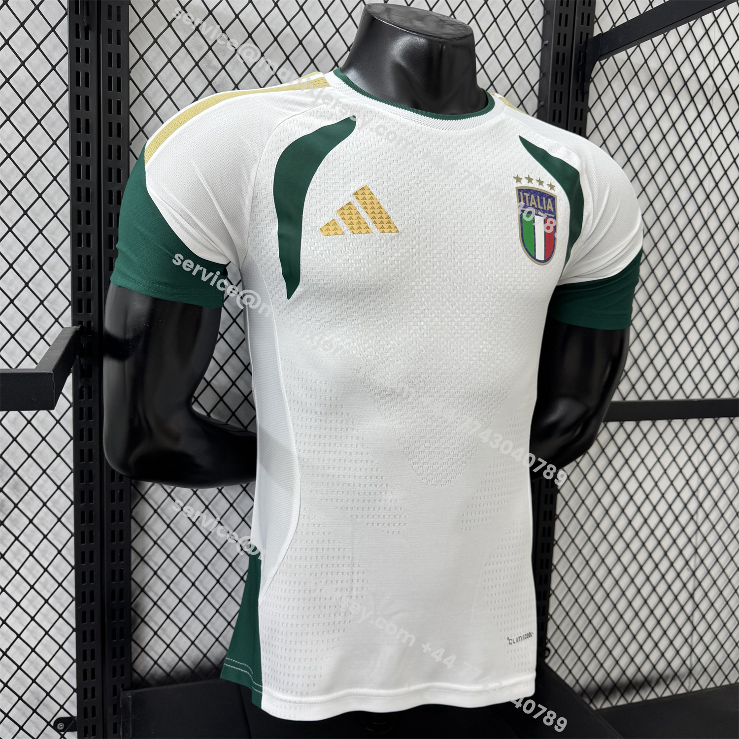 ManixJersey.com | Italy 2026 White Pre-Match Training Jersey - Player Version -Customize Name, Number and Patch | Worldwide Shipping