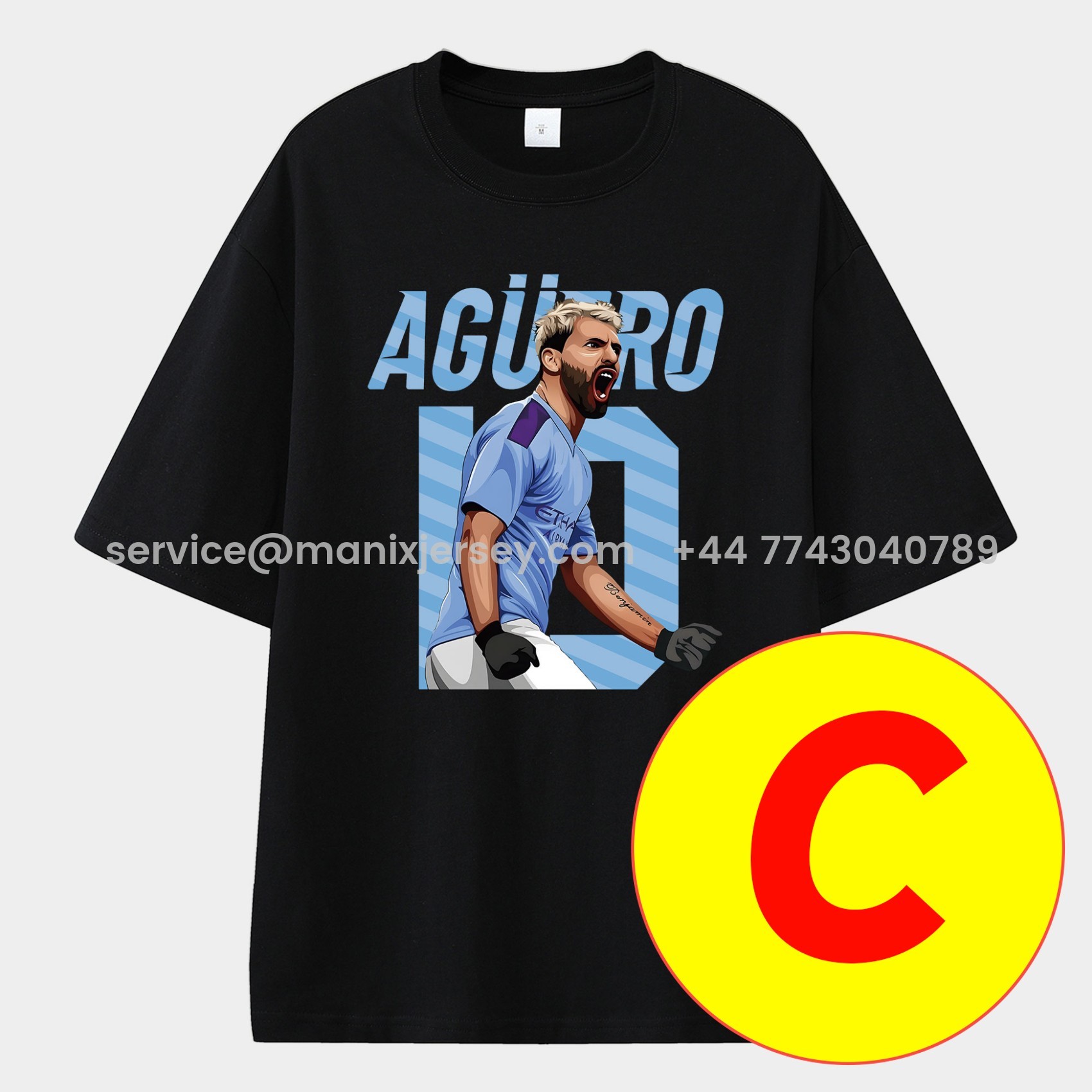 ManixJersey.com | Manchester City Highlights Of The Decade Unisex Pure Cotton T-shirt -Customize Name, Number and Patch | Worldwide Shipping