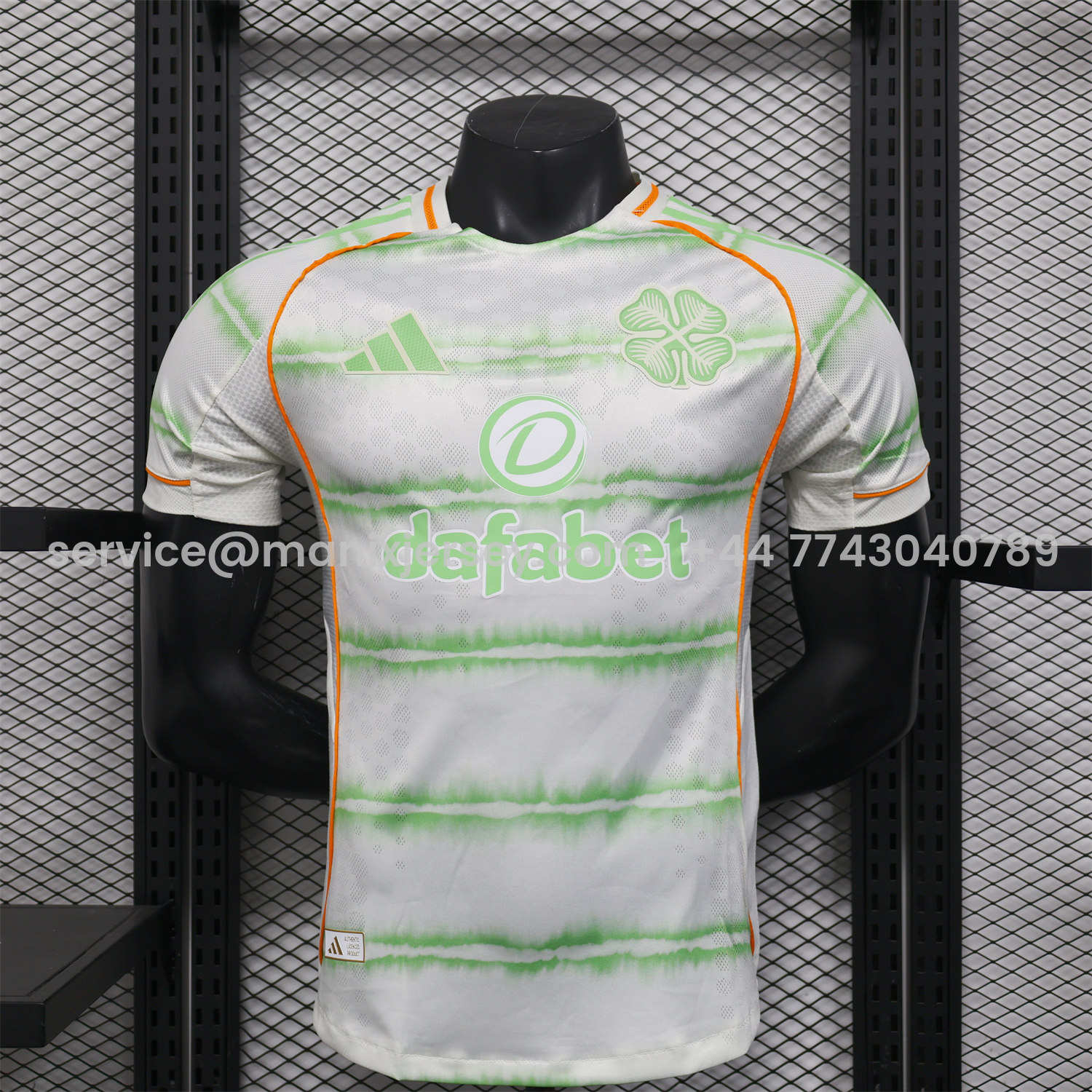 ManixJersey.com | Celtic 25-26 Third White Jersey - Player Version -Customize Name, Number and Patch | Worldwide Shipping