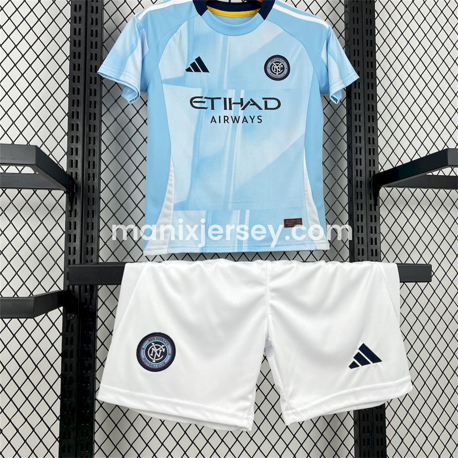 ManixJersey.com | New York City 2025 Home Kids Kit -Customize Name, Number and Patch | Worldwide Shipping
