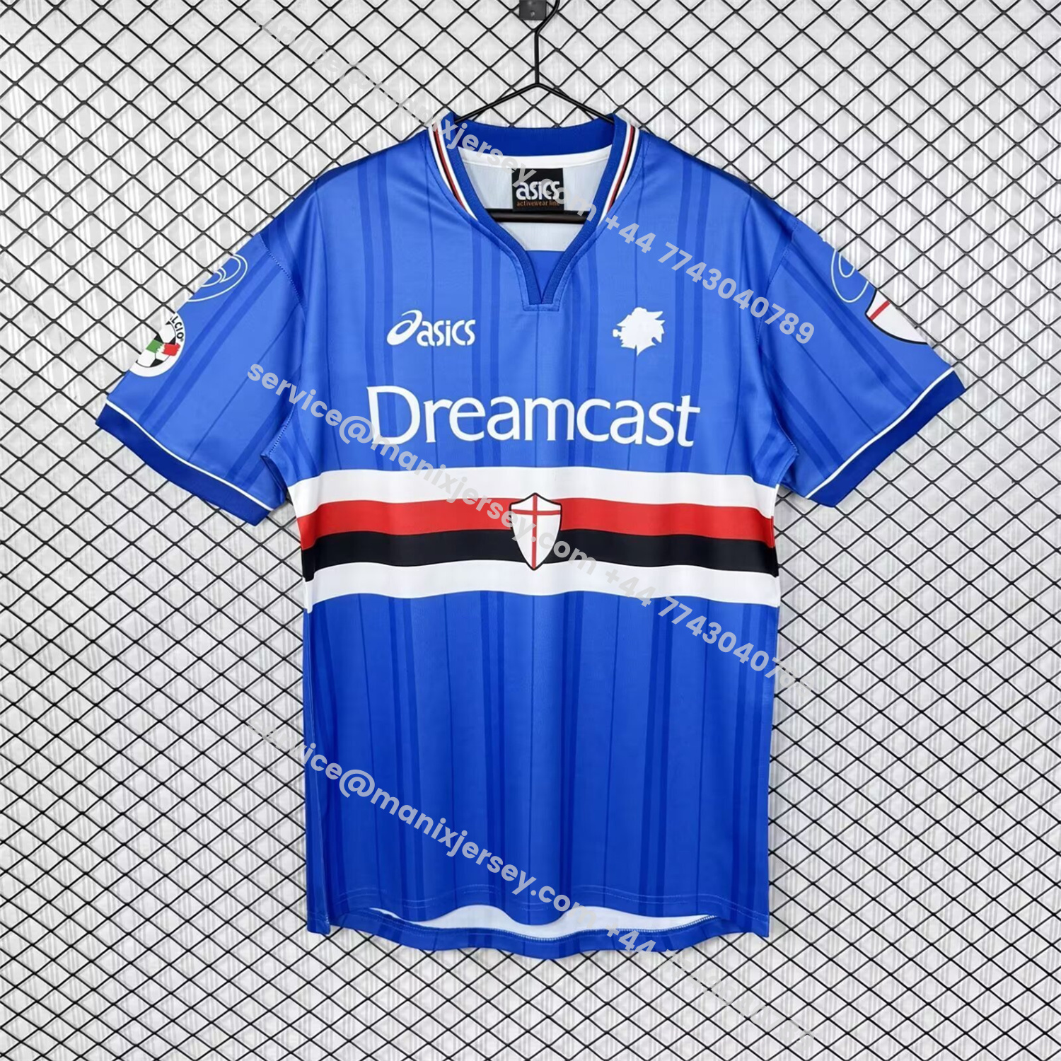 ManixJersey.com | Retro Sampdoria 1999-00 Home Jersey -Customize Name, Number and Patch | Worldwide Shipping