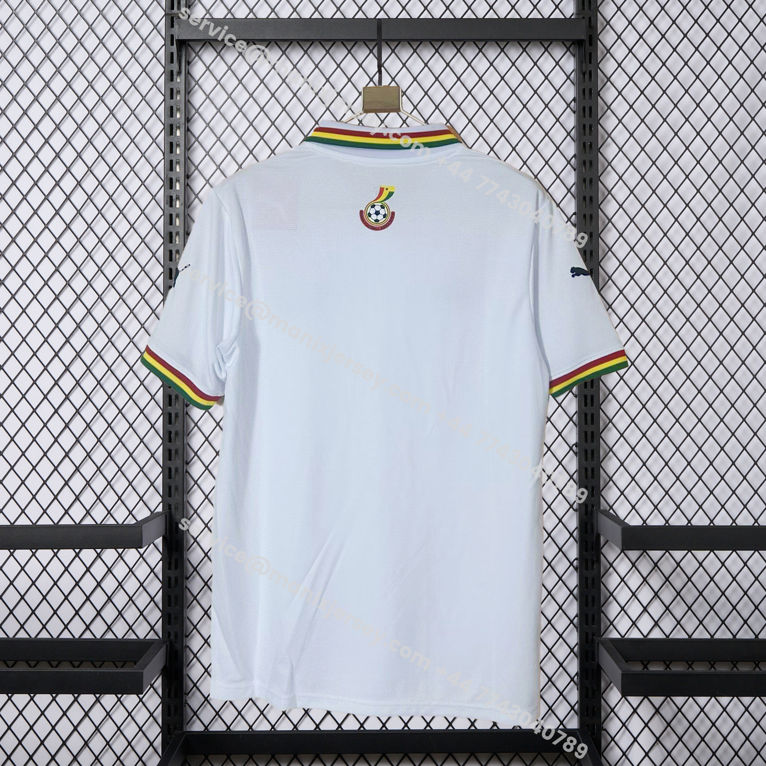 ManixJersey.com | Ghana 2026 White Polo Jersey - Fans Version -Customize Name, Number and Patch | Worldwide Shipping