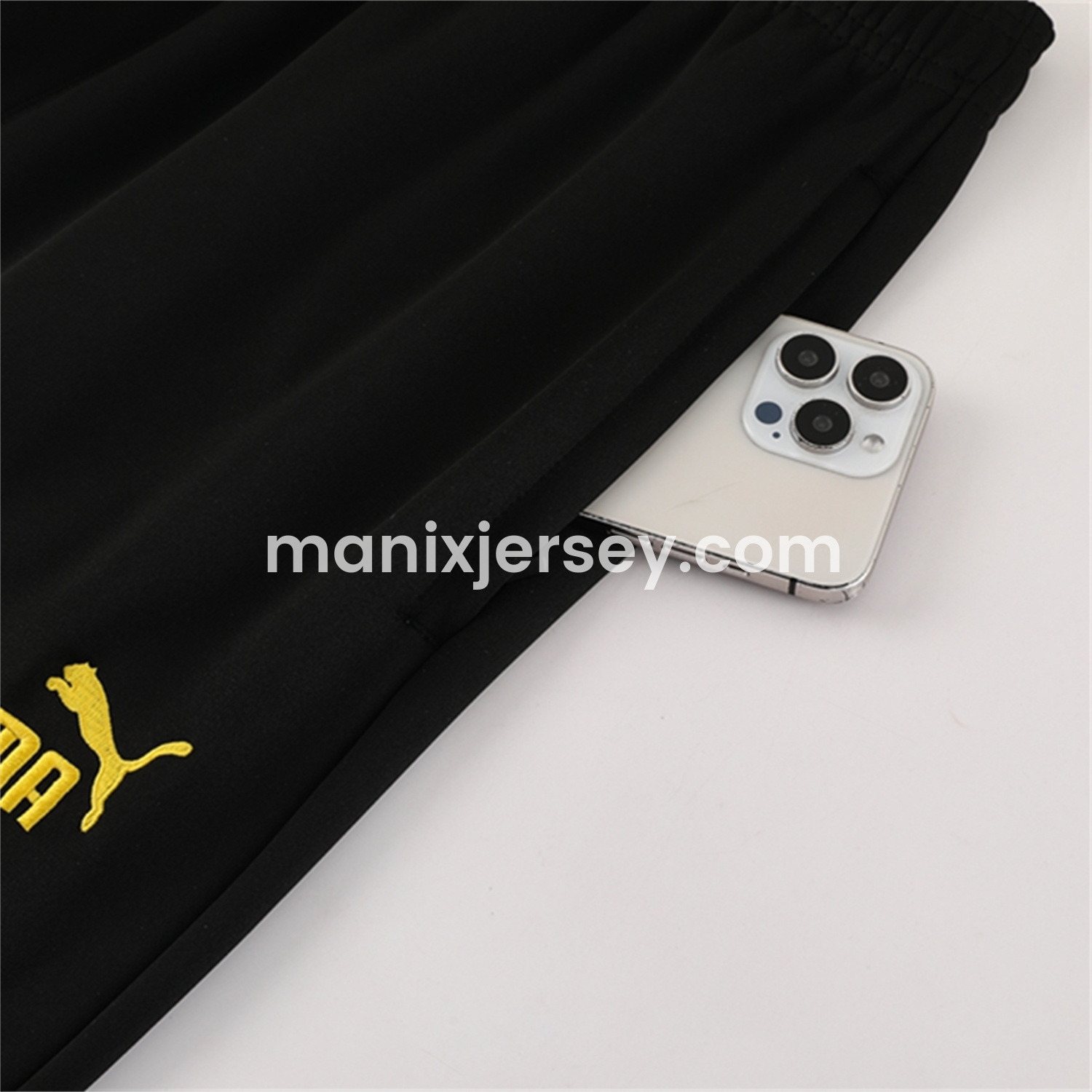 ManixJersey.com | Dortmund 25-26 Jacket Training Tracksuit - Black top & Black Pants -Customize Name, Number and Patch | Worldwide Shipping