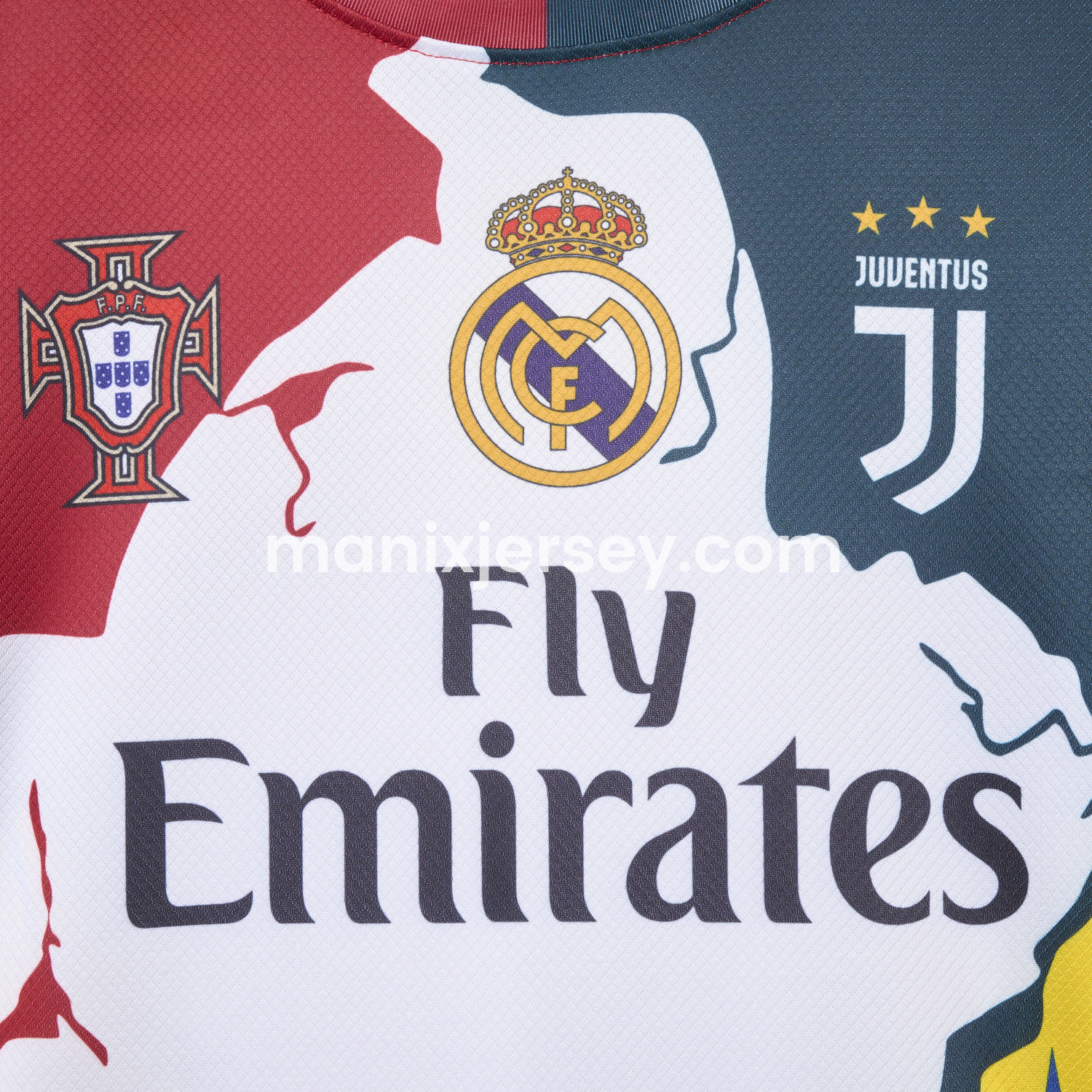 ManixJersey.com | Cristiano Ronaldo Career Commemorative Jersey Real Madrid Juventus Portugal Manchester United Al Nassr Sporting CP - Fans Version -Customize Name, Number and Patch | Worldwide Shipping