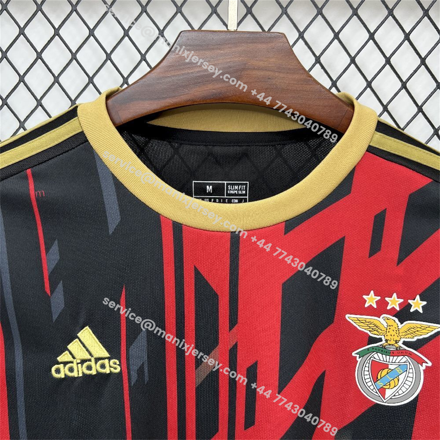 ManixJersey.com | Benfica 25-26 Red And Black Jersey - Fans Version -Customize Name, Number and Patch | Worldwide Shipping