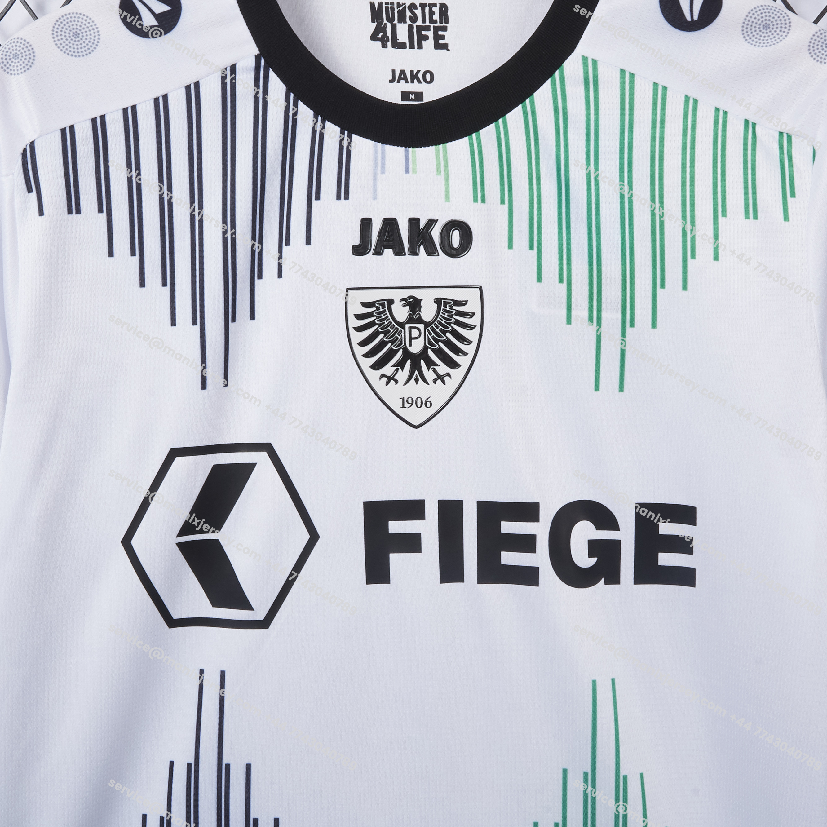 ManixJersey.com | Preussen Munster 25-26 Away Jersey - Fans Version -Customize Name, Number and Patch | Worldwide Shipping