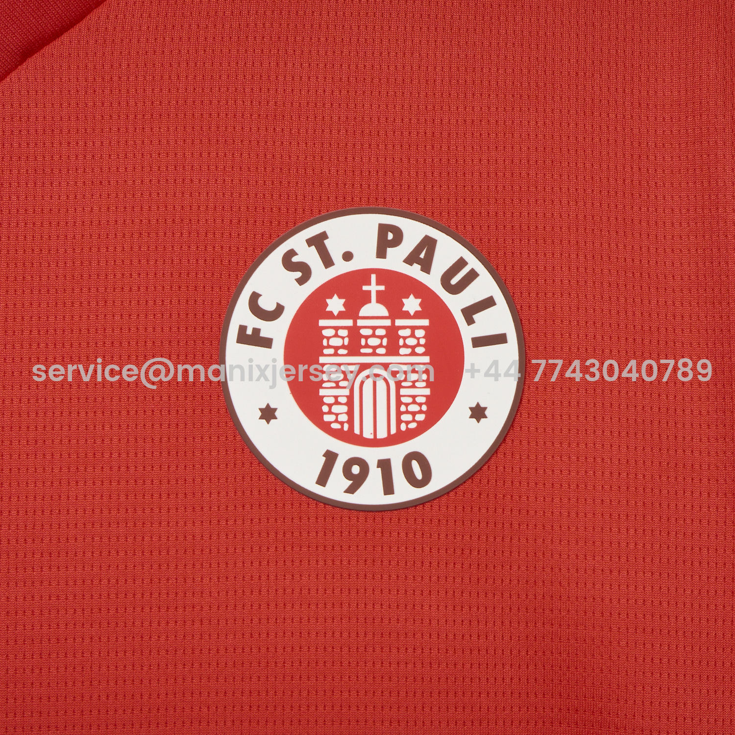 ManixJersey.com | St. Pauli 25-26 Fourth Red Jersey - Fans Version -Customize Name, Number and Patch | Worldwide Shipping