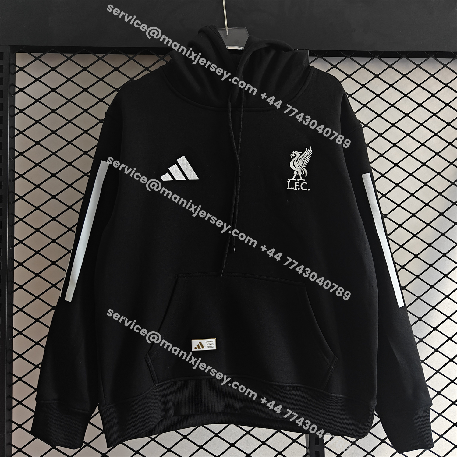 ManixJersey.com | Liver.pool 25-26 Home Unisex Pullover Hoodie -Customize Name, Number and Patch | Worldwide Shipping