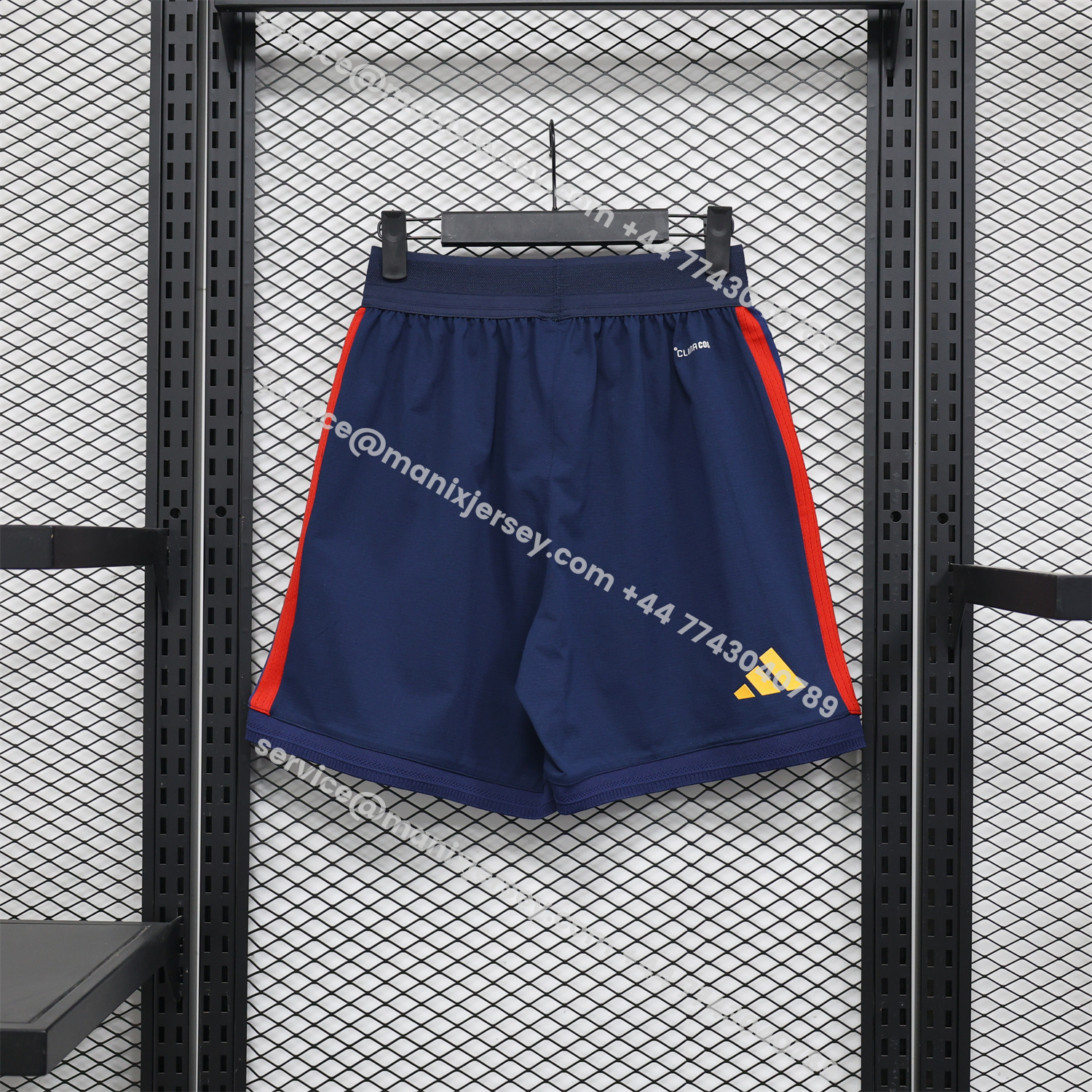 ManixJersey.com | Spain 2026 Home Dark Blue Shorts - Player Version -Customize Name, Number and Patch | Worldwide Shipping