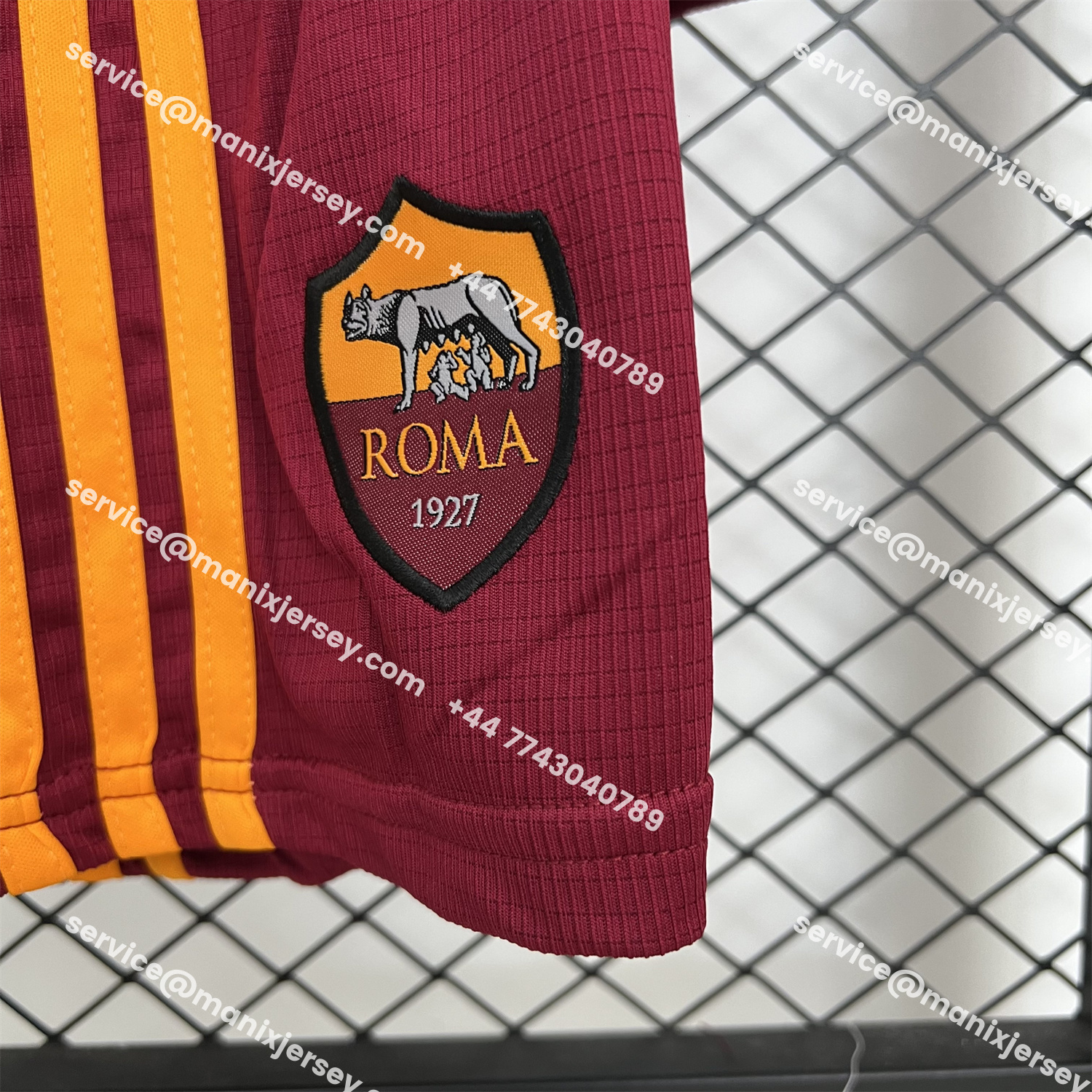 ManixJersey.com | AS Roma 25-26 Home Unsponsored Kids Kit -Customize Name, Number and Patch | Worldwide Shipping