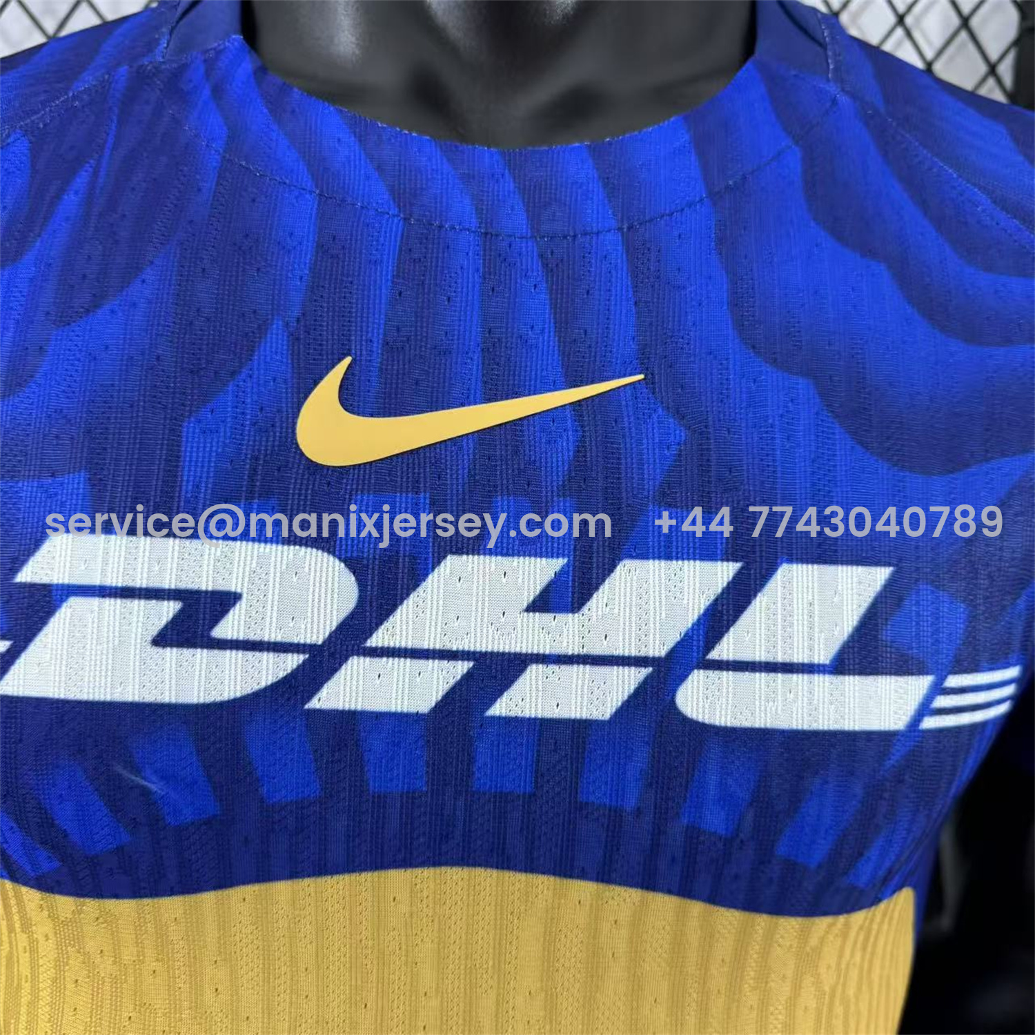 ManixJersey.com | Pumas UNAM 25-26 Away Blue Jersey - Player Version -Customize Name, Number and Patch | Worldwide Shipping