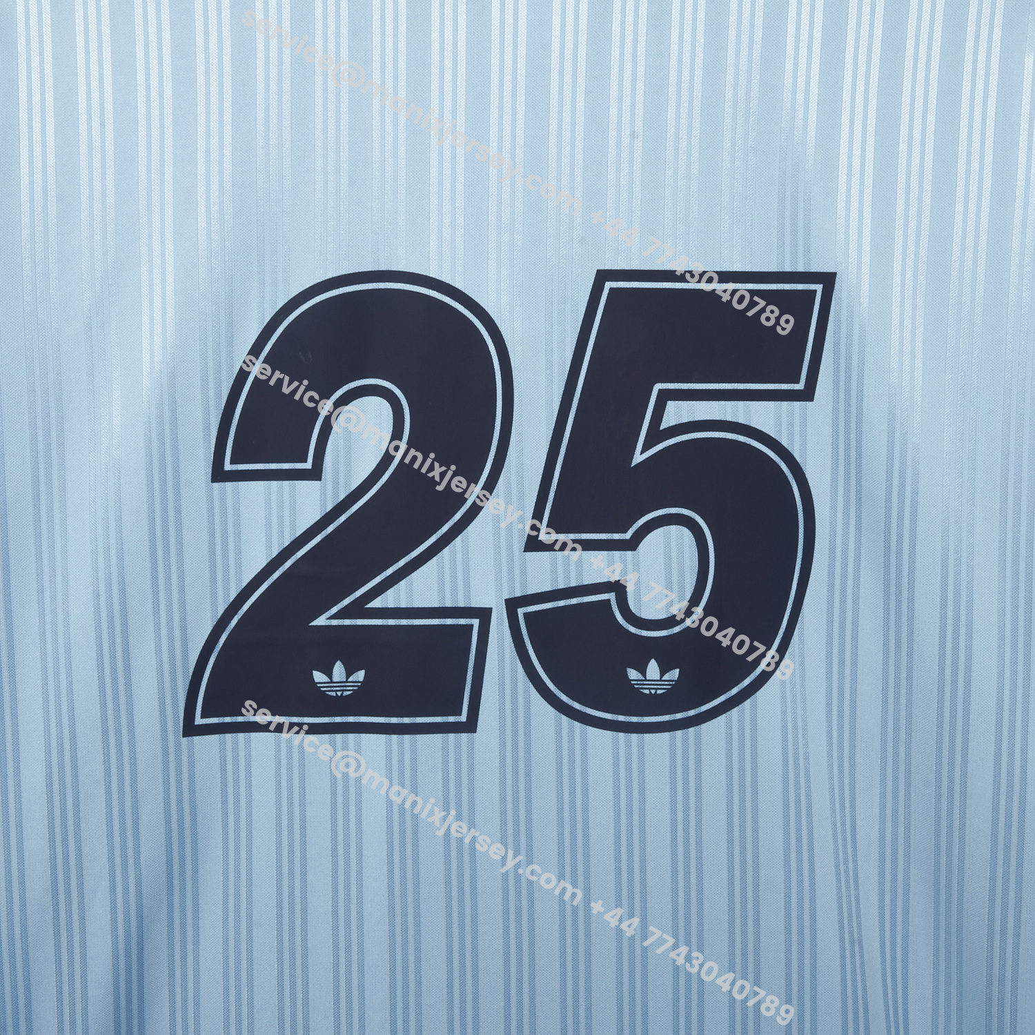 ManixJersey.com | Bohemian 25-26 Oasis Originals Tour Light Blue Jersey With Number 25 - Fans Version -Customize Name, Number and Patch | Worldwide Shipping