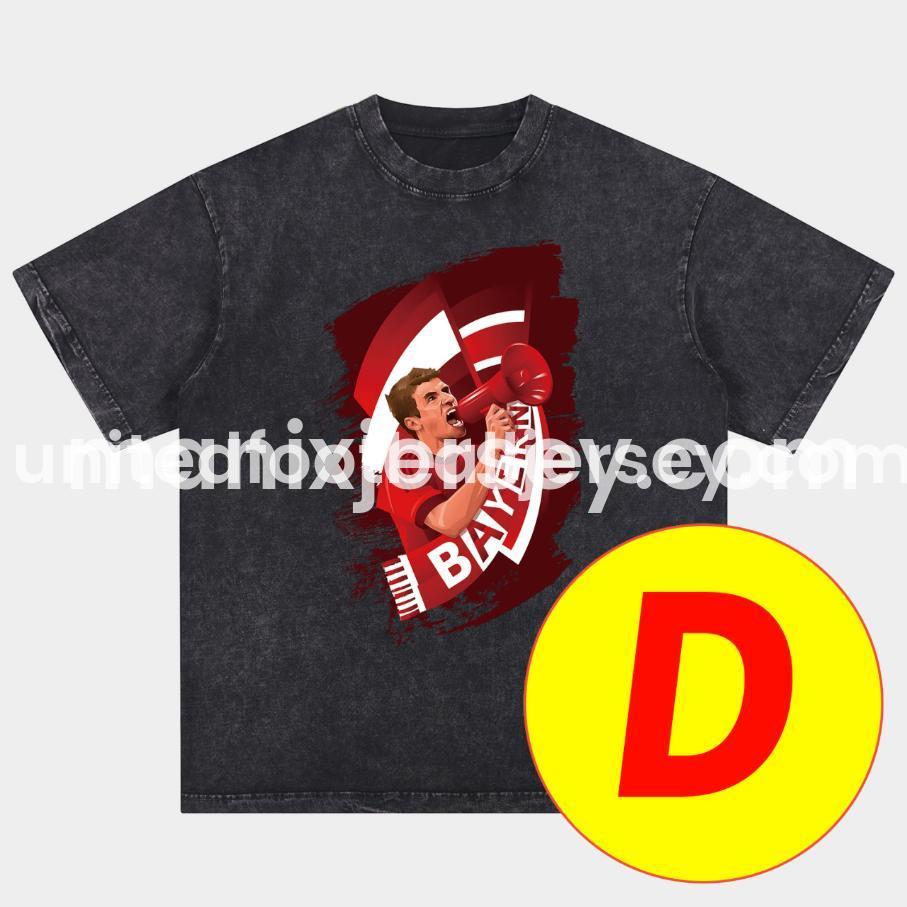 ManixJersey.com | Bayern Munich 125th Legendary Players Oversized Washed T-Shirt -Customize Name, Number and Patch | Worldwide Shipping