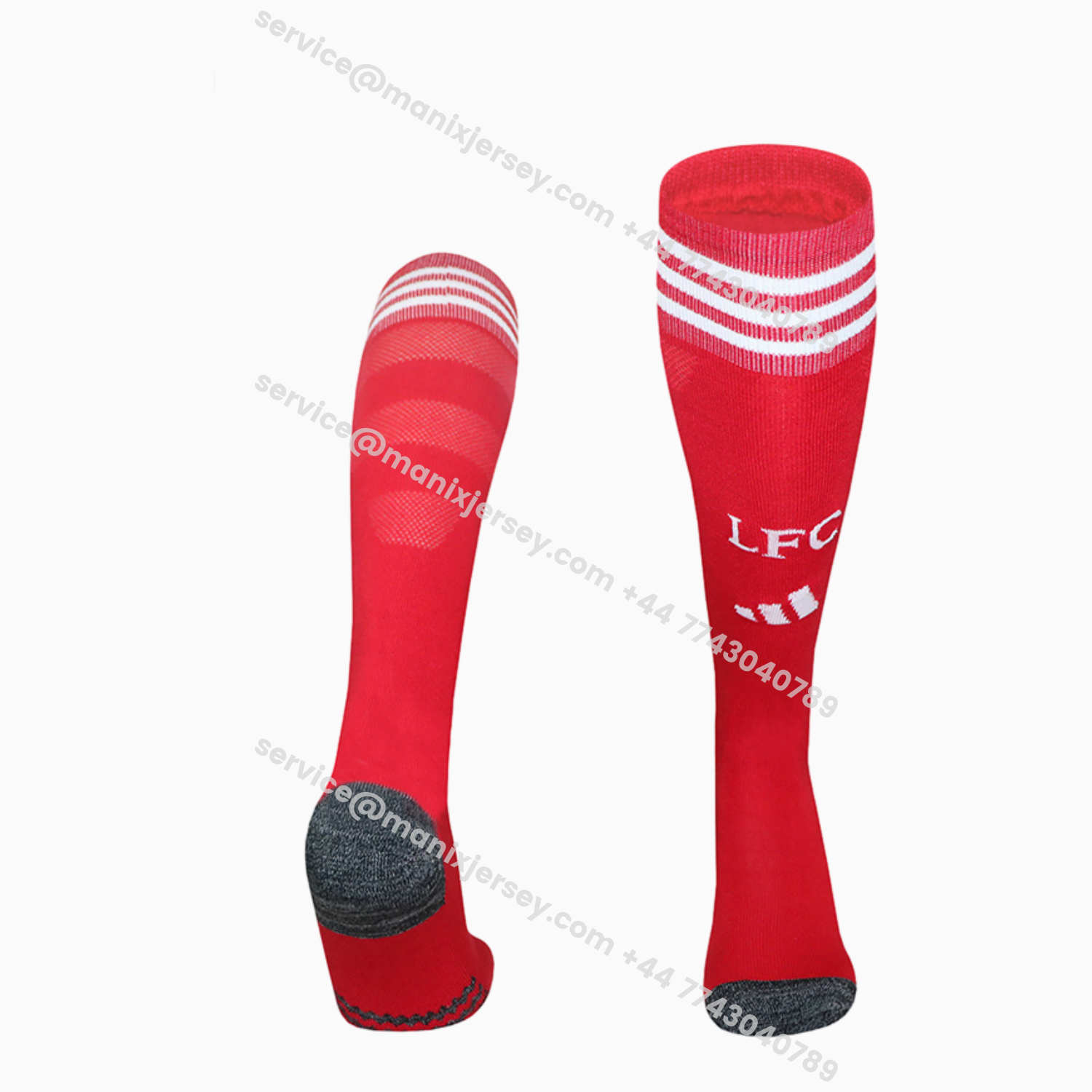 ManixJersey.com | Liver.pool 25-26 Home Socks - Red -Customize Name, Number and Patch | Worldwide Shipping