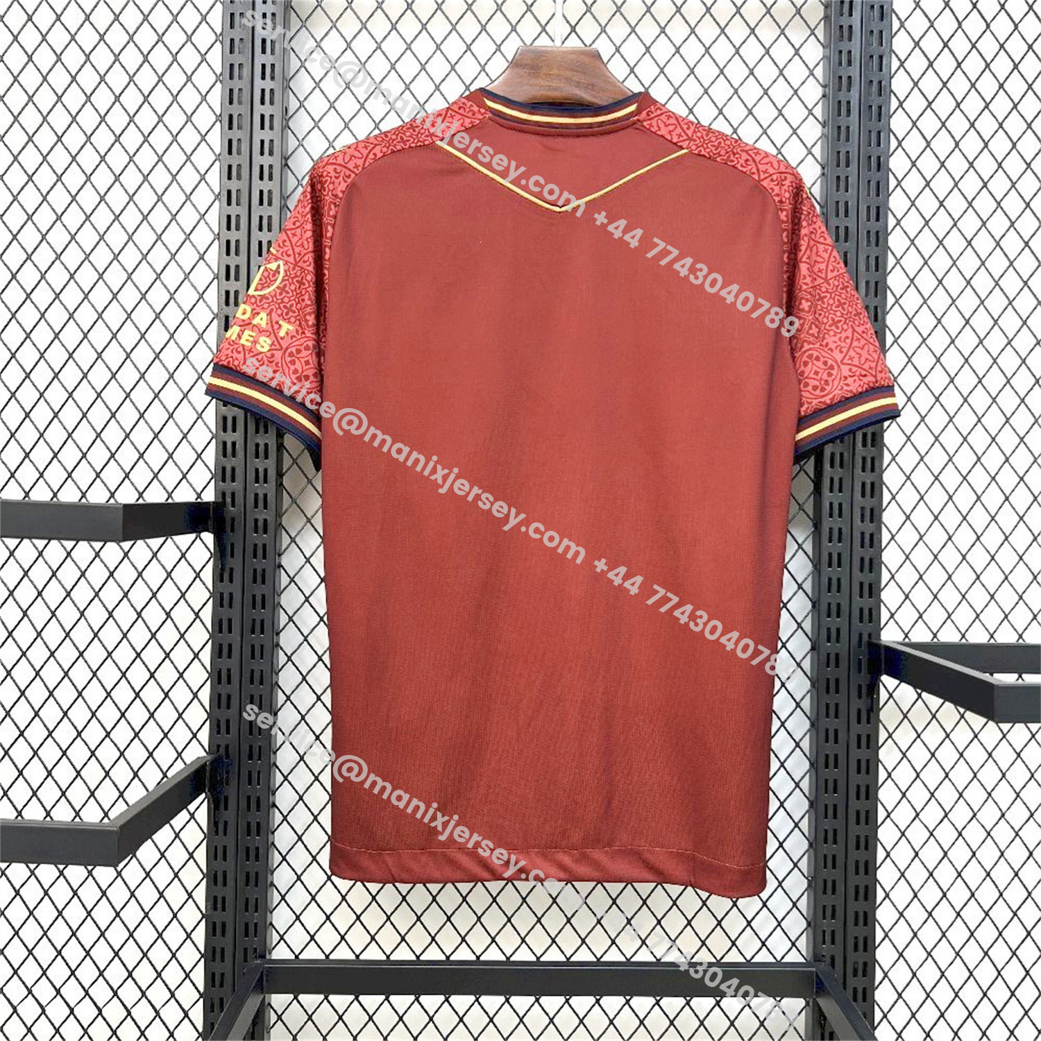 ManixJersey.com | Cádiz Cadiz 25-26 Away Red Jersey - Fans Version -Customize Name, Number and Patch | Worldwide Shipping