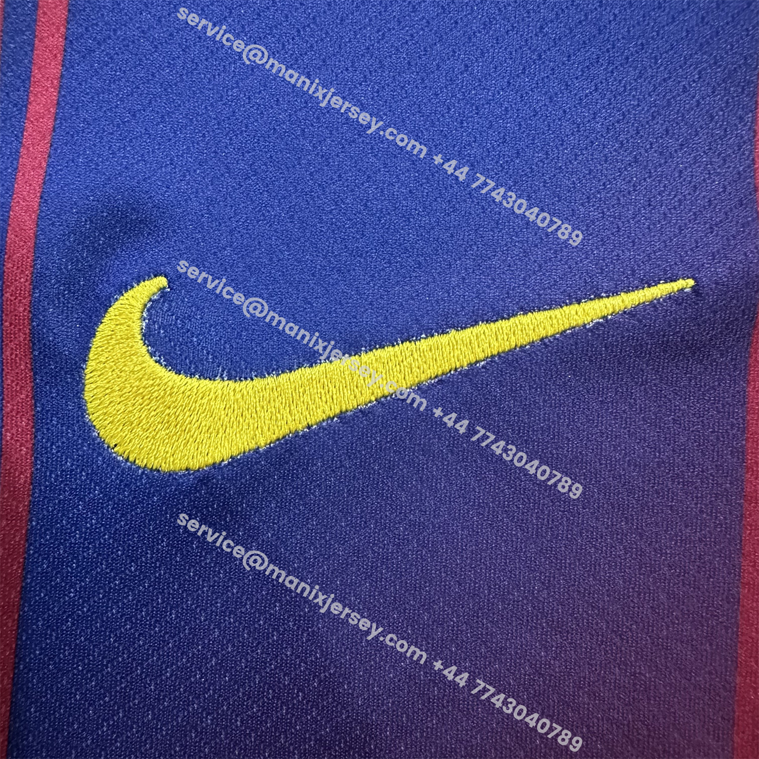ManixJersey.com | Barcelona 25-26 Home Unsponsored Jersey - Fans Version -Customize Name, Number and Patch | Worldwide Shipping