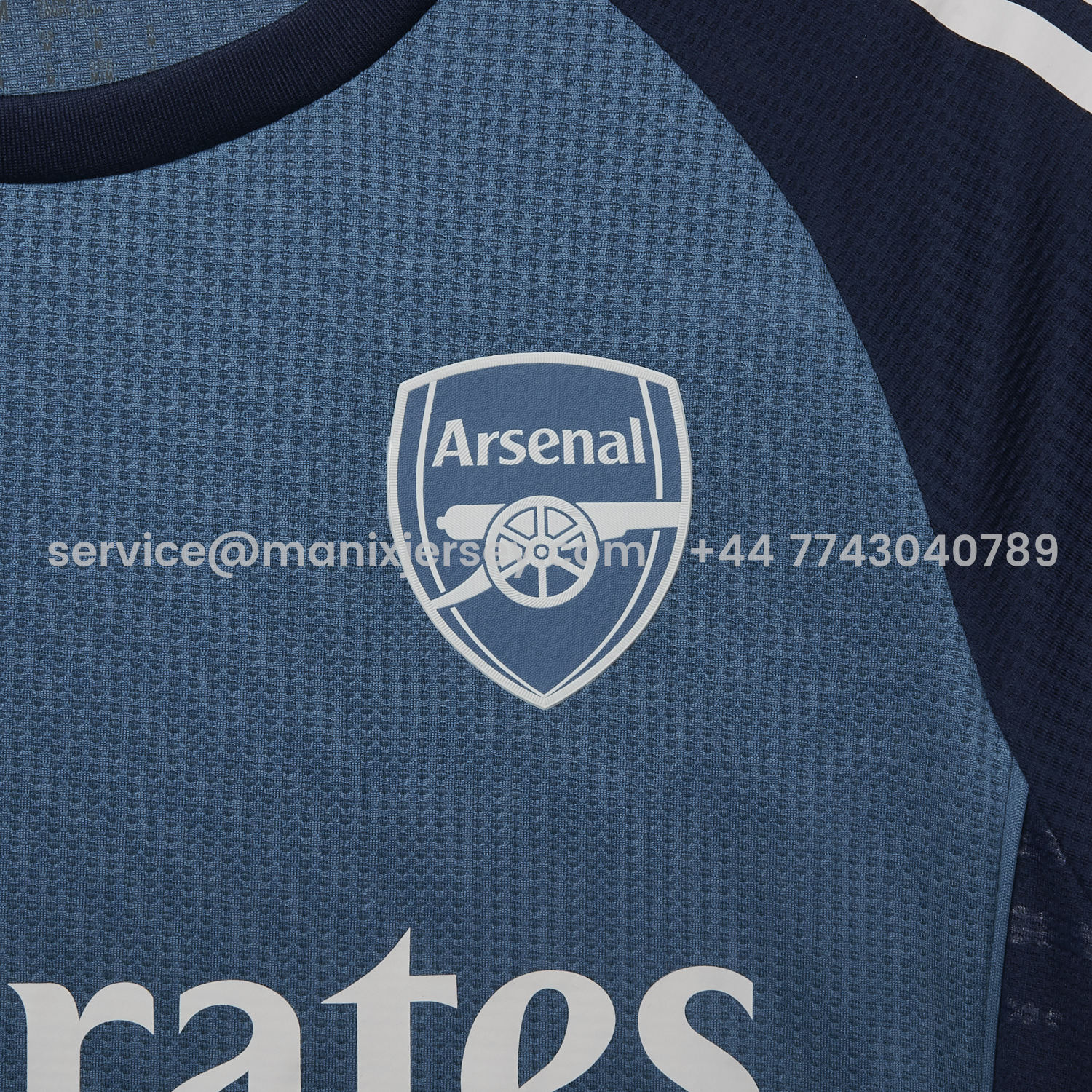 ManixJersey.com | Arsenal 25-26 Blue Training Jersey - Player Version -Customize Name, Number and Patch | Worldwide Shipping
