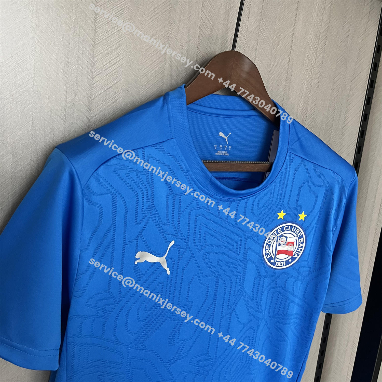 ManixJersey.com | Bahia 25-26 Blue Training Jersey - Fans Version -Customize Name, Number and Patch | Worldwide Shipping