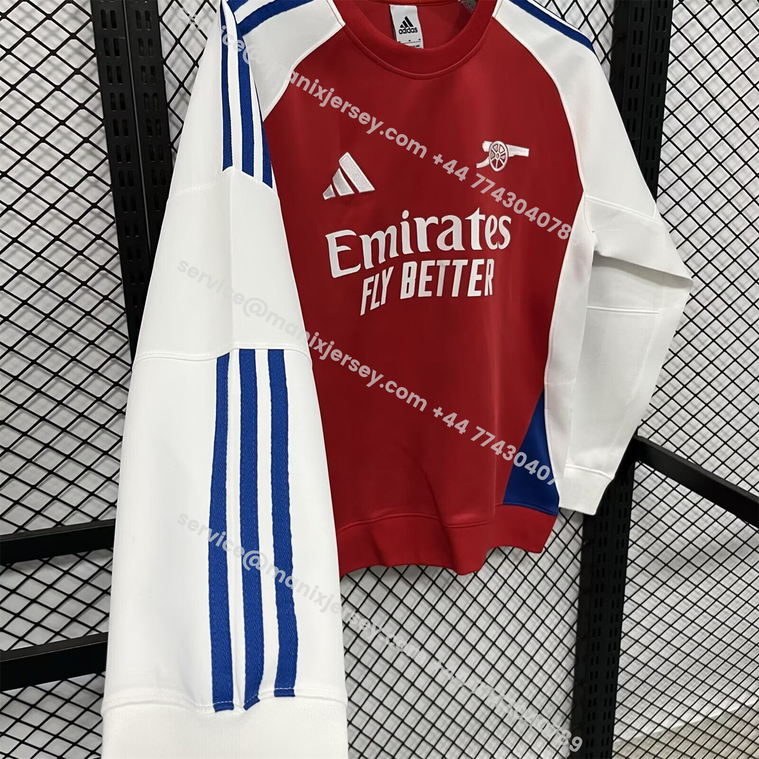 ManixJersey.com | Arsenal 25-26 Home Red Unisex Pullover Hoodie -Customize Name, Number and Patch | Worldwide Shipping