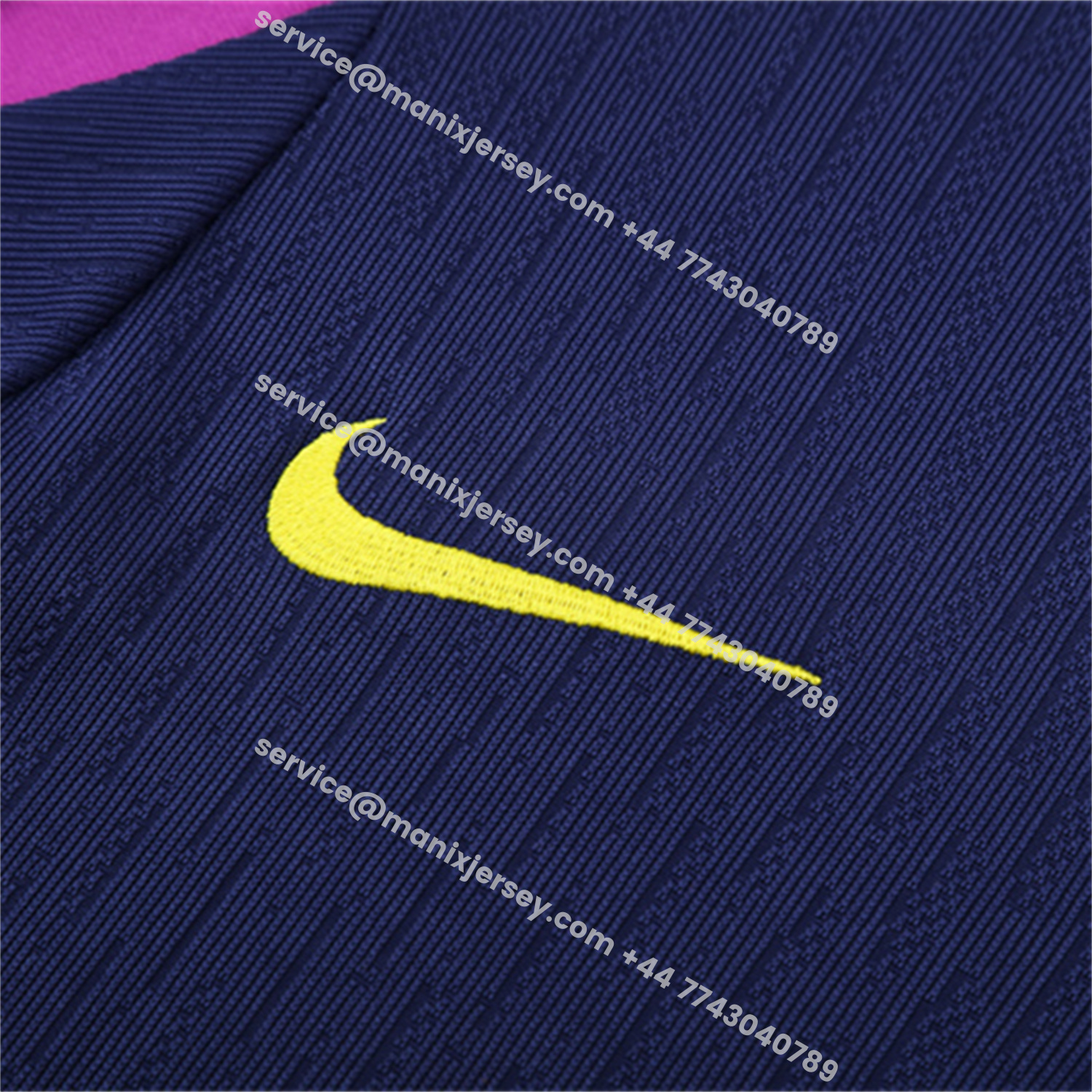 ManixJersey.com | Barcelona 25-26 Kids Long Sleeve Training Set - Royal Blue Top Yellow Sponsor & Royal Blue Pants -Customize Name, Number and Patch | Worldwide Shipping