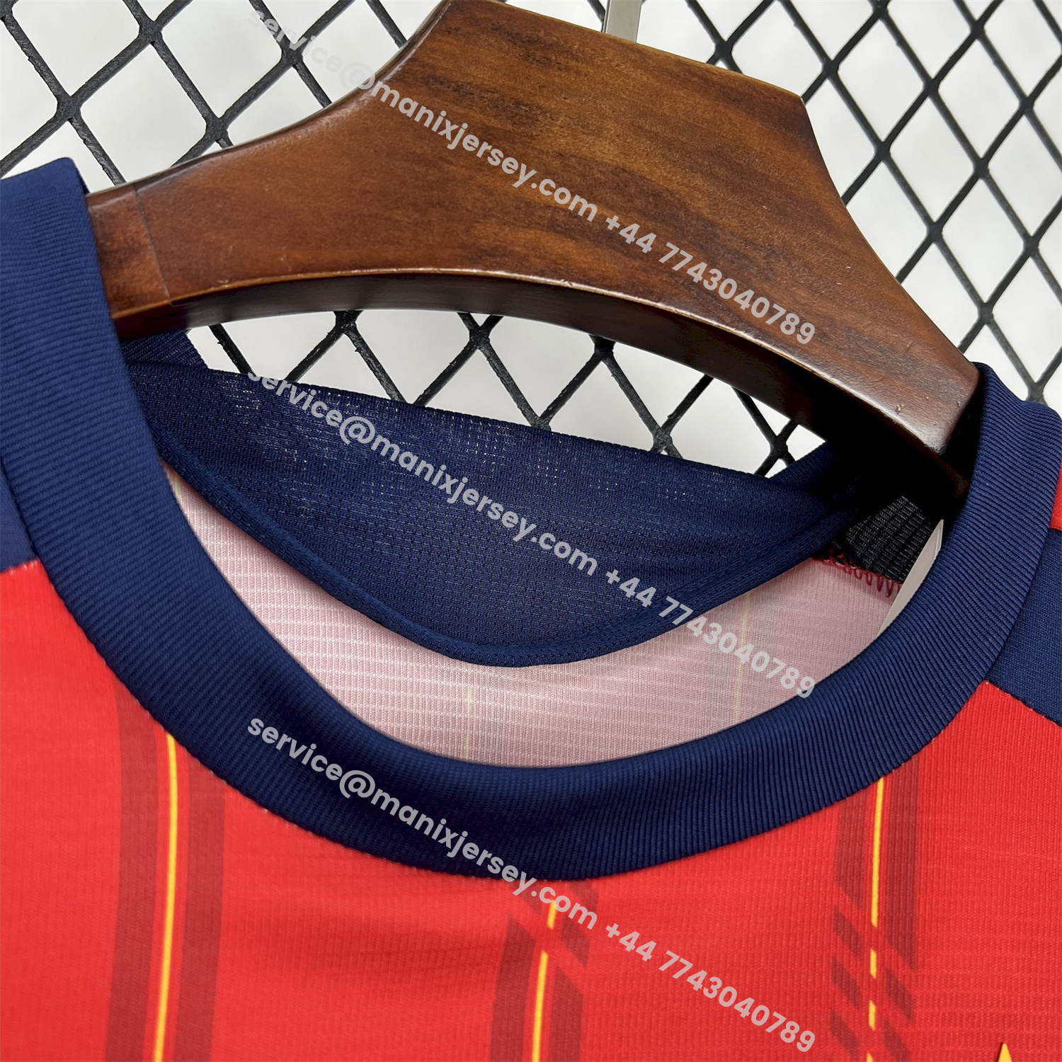 ManixJersey.com | Spain 2026 Home Red Long Sleeves Jersey - Fans Version -Customize Name, Number and Patch | Worldwide Shipping