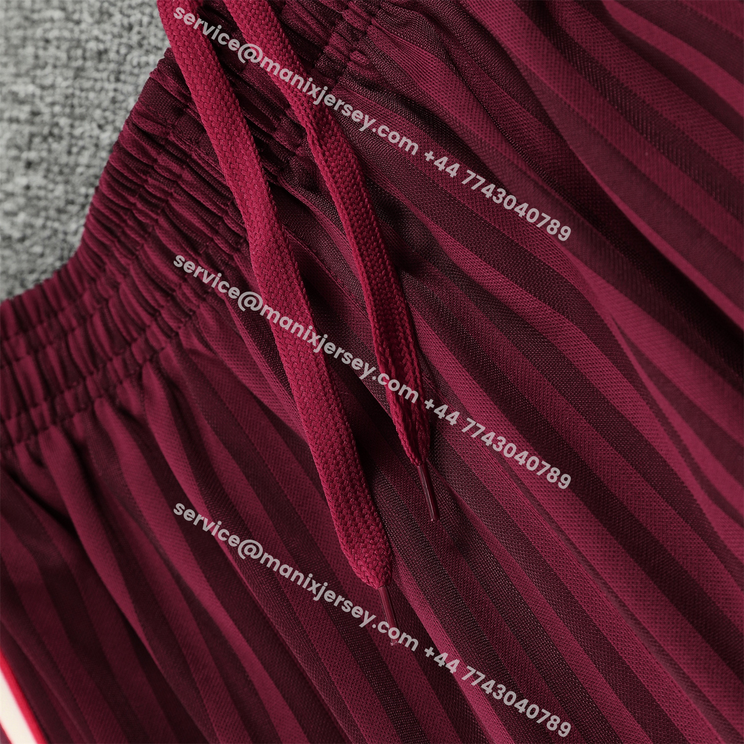 ManixJersey.com | Bayern Munich 25-26 Short-Sleeve Training Set - Wine Red Lines Top & Wine Red Lines Shorts -Customize Name, Number and Patch | Worldwide Shipping