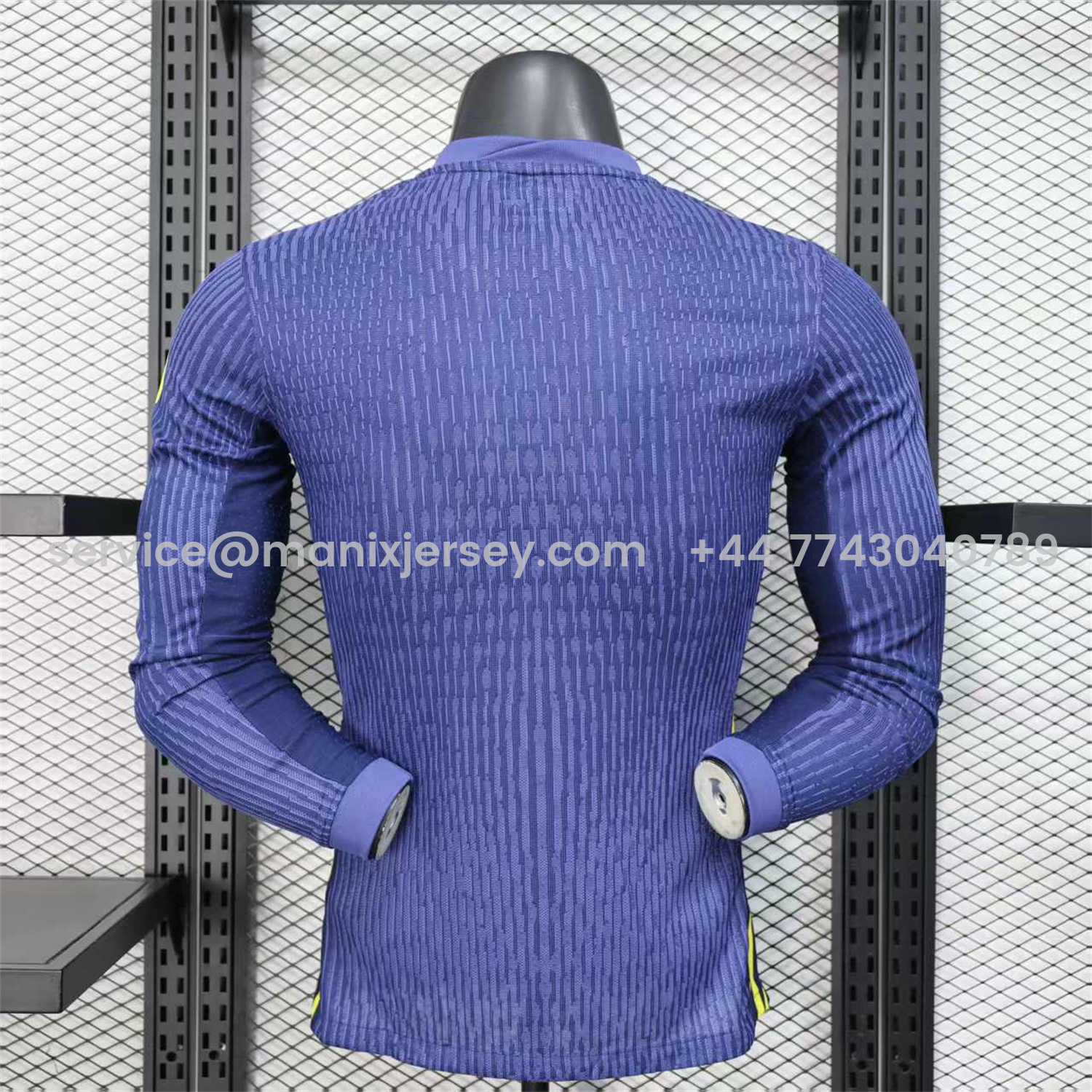 ManixJersey.com | Atletico Madrid 25-26 Away Long Sleeves Jersey - Player Version -Customize Name, Number and Patch | Worldwide Shipping