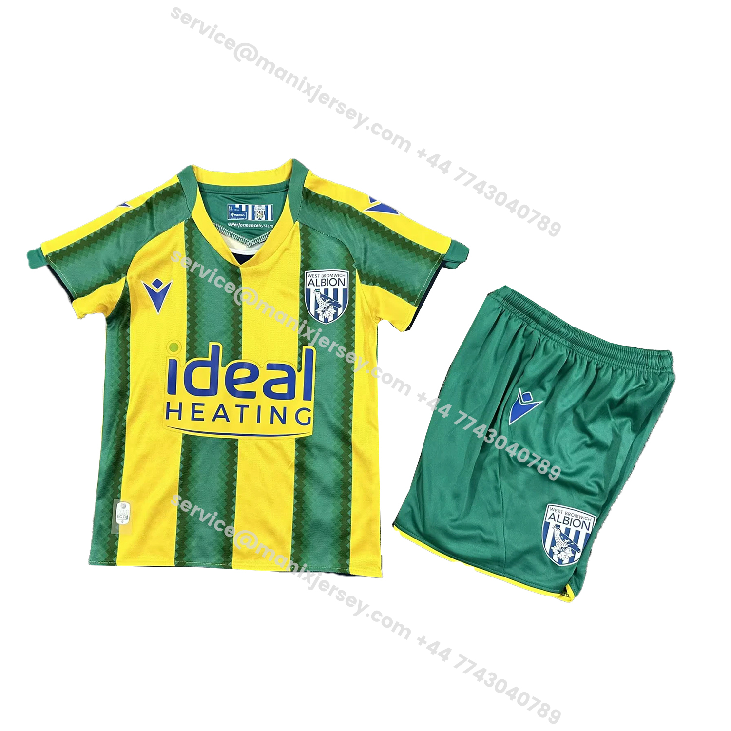 ManixJersey.com | West Bromwich Albion 25-26 Away Kids Kit -Customize Name, Number and Patch | Worldwide Shipping