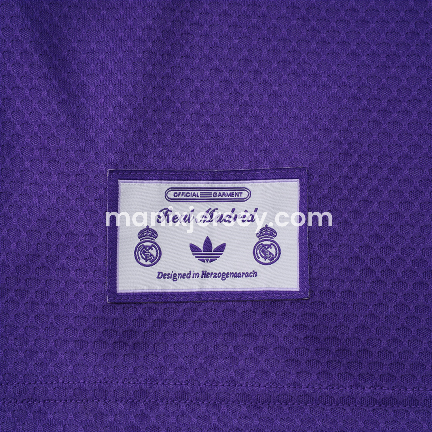 ManixJersey.com | Real Madrid 25-26 Throwback Trefoil Short-Sleeve Training Set - Purple -Customize Name, Number and Patch | Worldwide Shipping