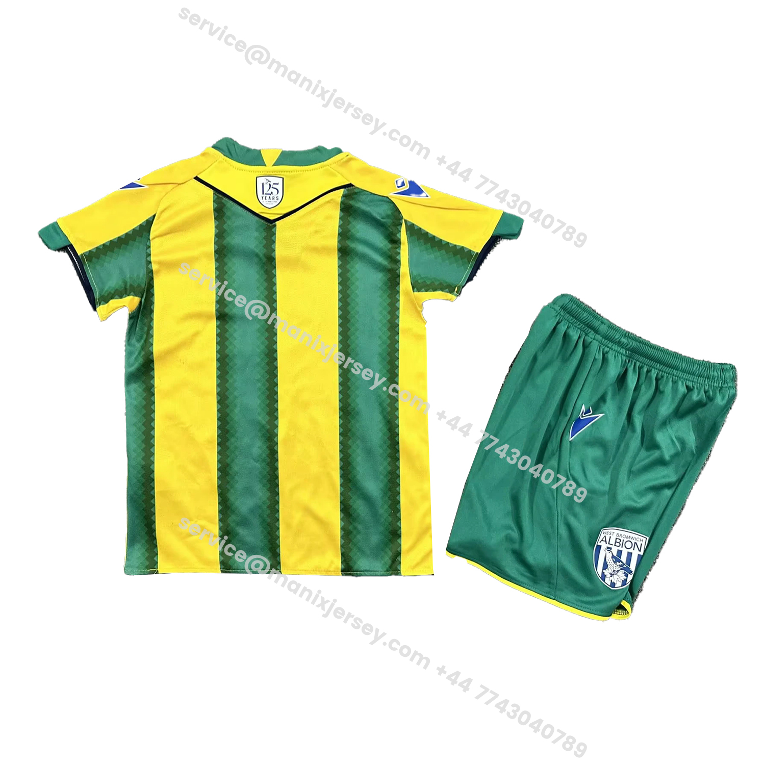 ManixJersey.com | West Bromwich Albion 25-26 Away Kids Kit -Customize Name, Number and Patch | Worldwide Shipping