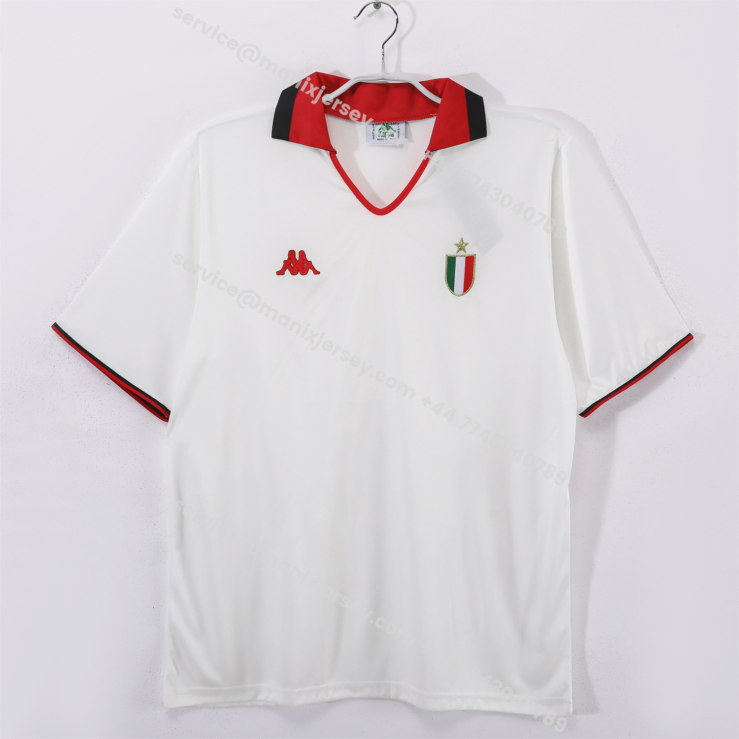 ManixJersey.com | Retro AC Milan 1988-89 Away Jersey -Customize Name, Number and Patch | Worldwide Shipping