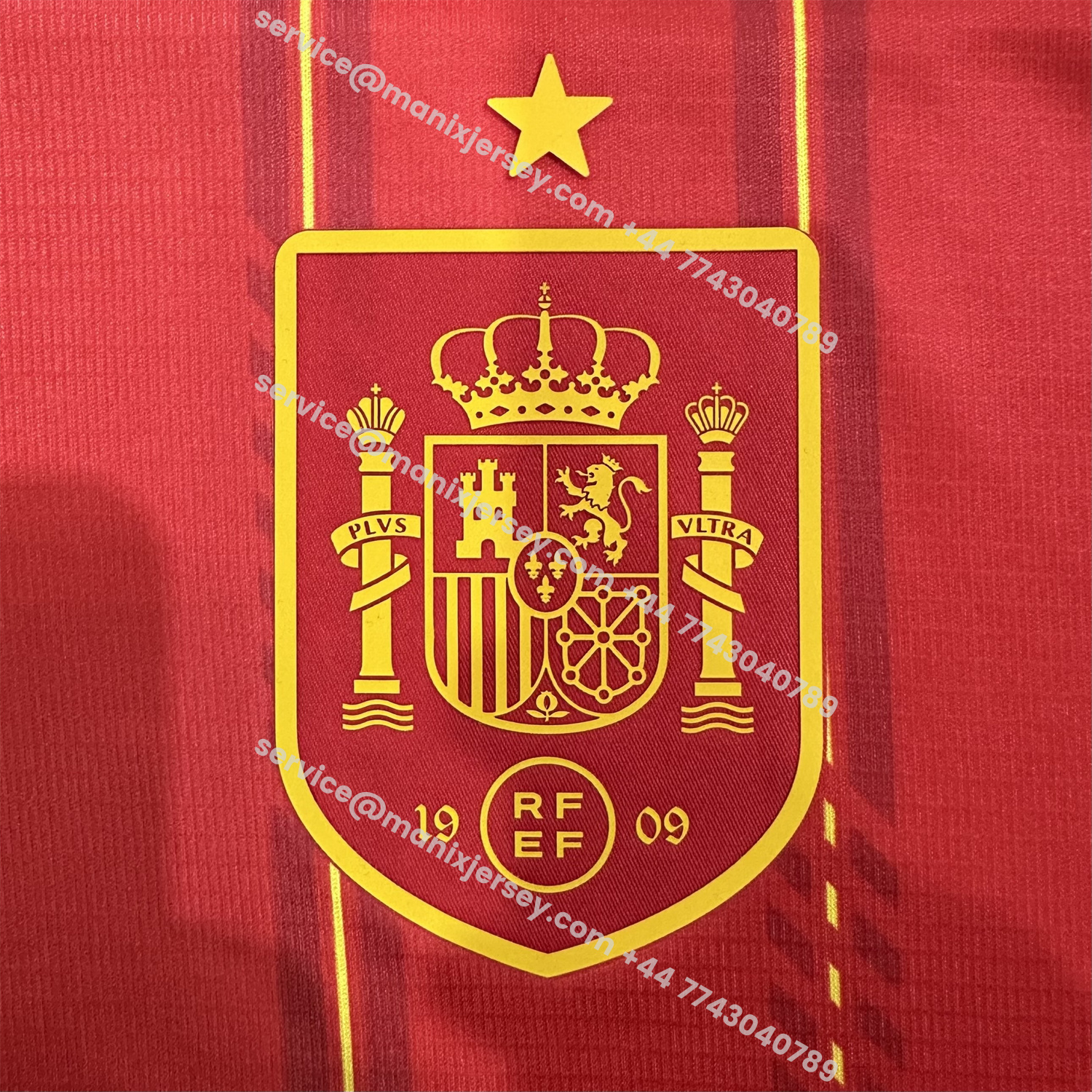 ManixJersey.com | Spain 2026 Home Red Jersey - Fans Version -Customize Name, Number and Patch | Worldwide Shipping