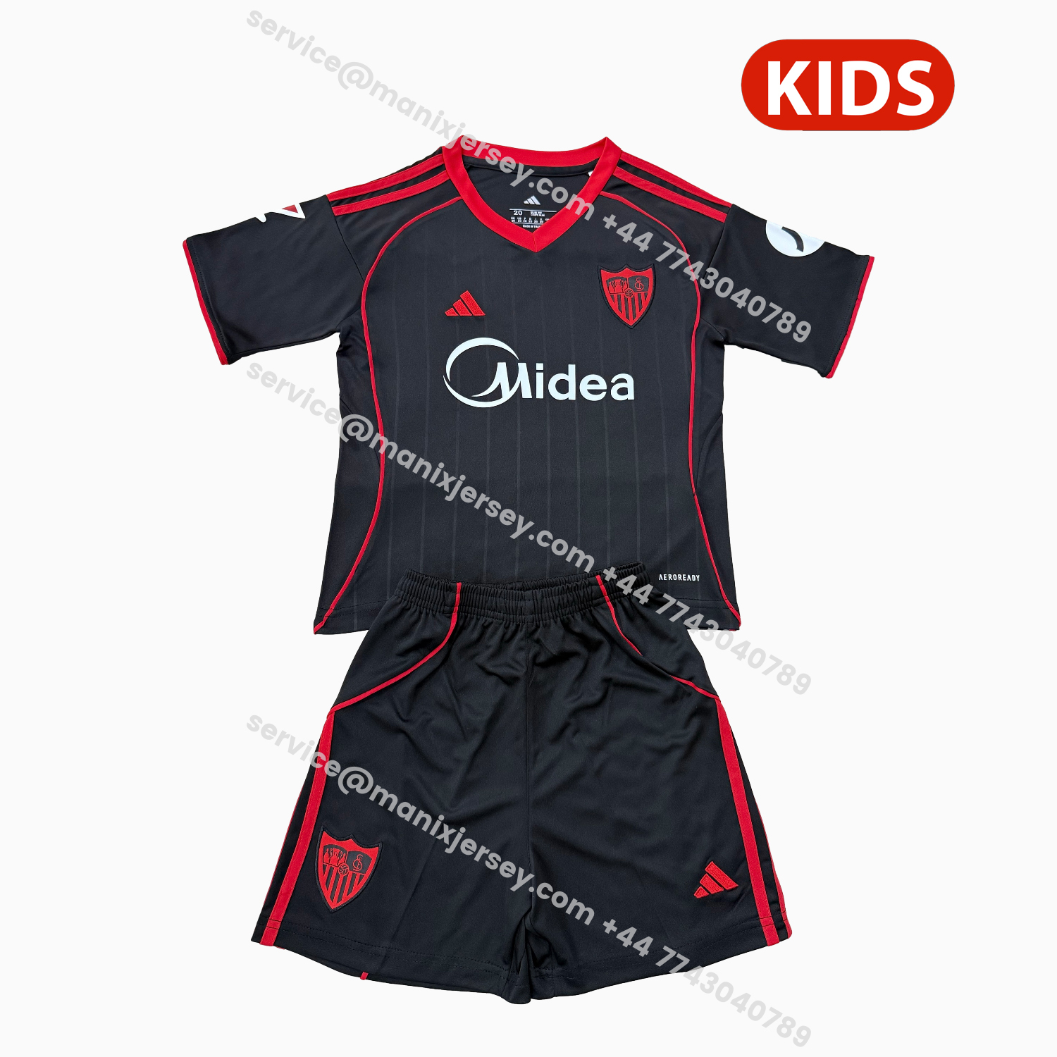 ManixJersey.com | Sevilla 25-26 Third Kids Kit -Customize Name, Number and Patch | Worldwide Shipping